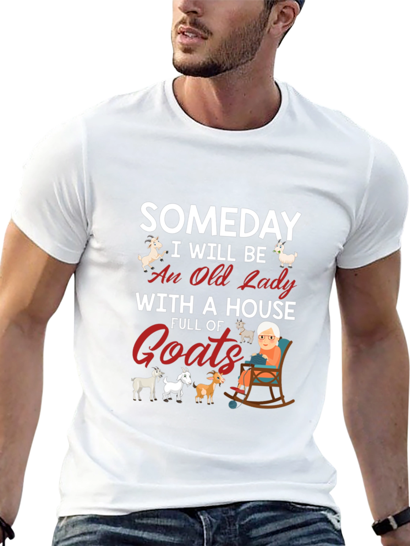 Someday Old Lady Goats T-Shirt