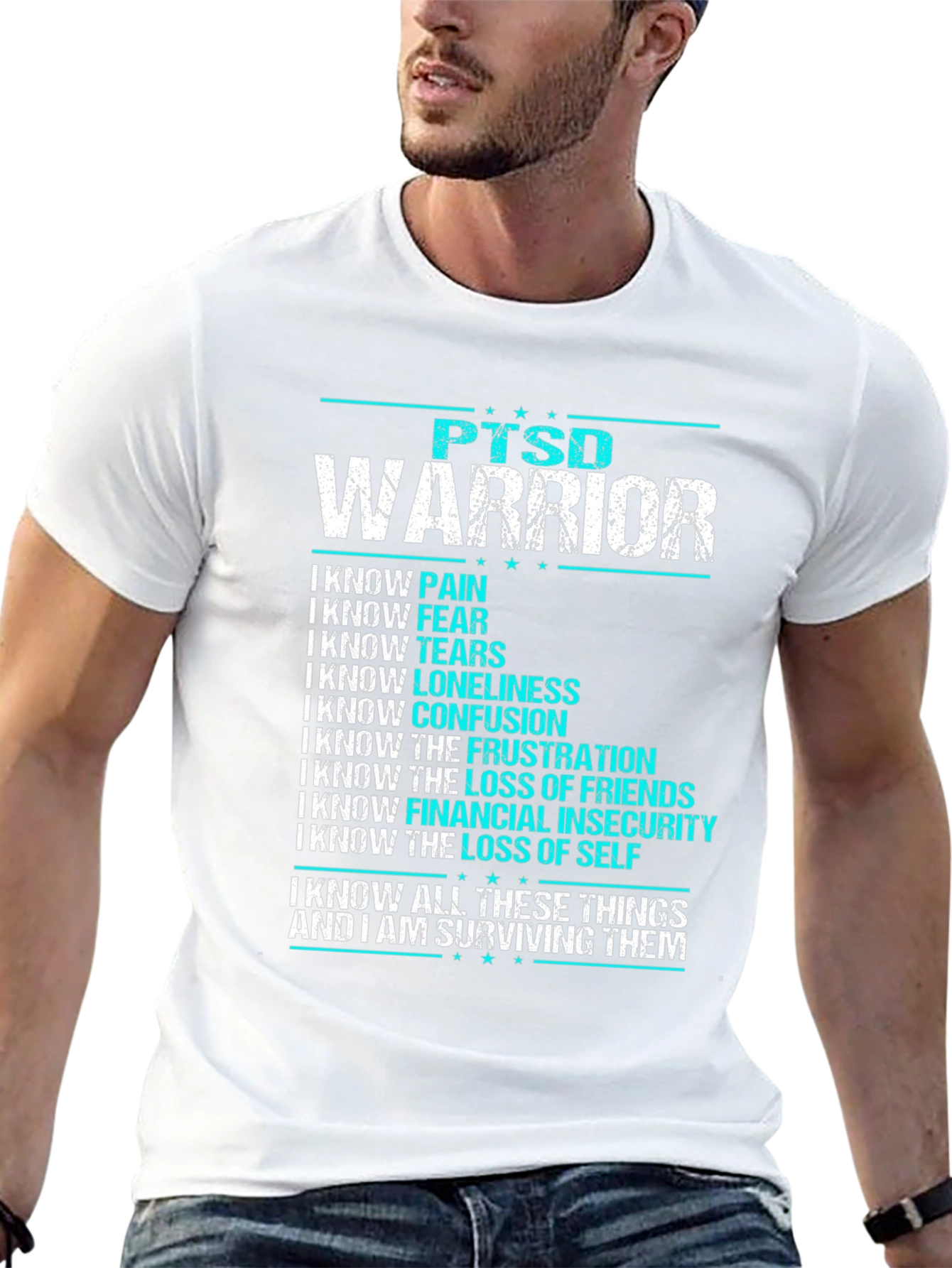 PTSD Warrior T-Shirt: Strength & Survival