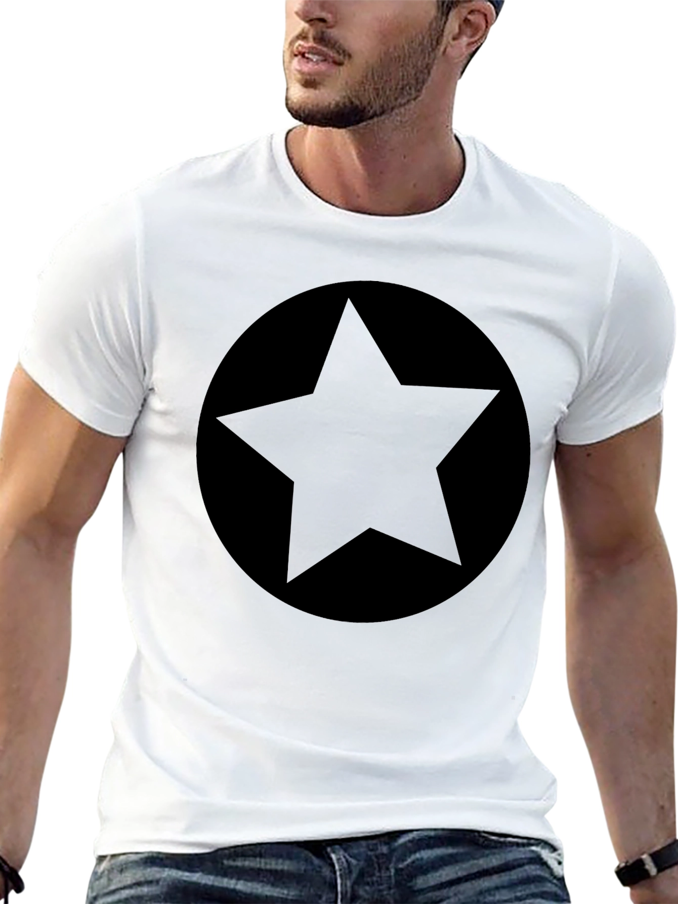 Black Star Graphic Tee - Stylish & Edgy