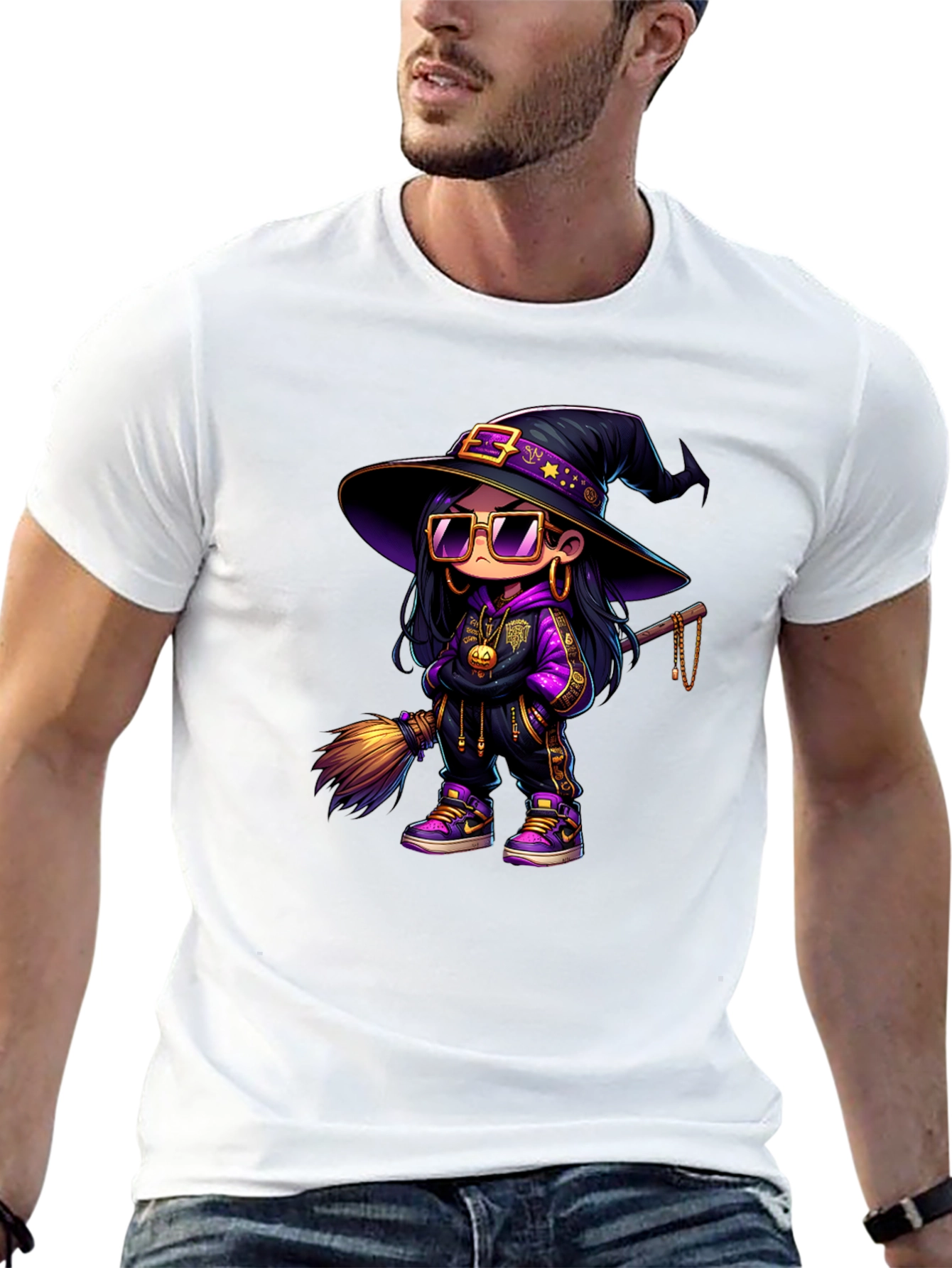 Witch Graphic Black T-Shirt