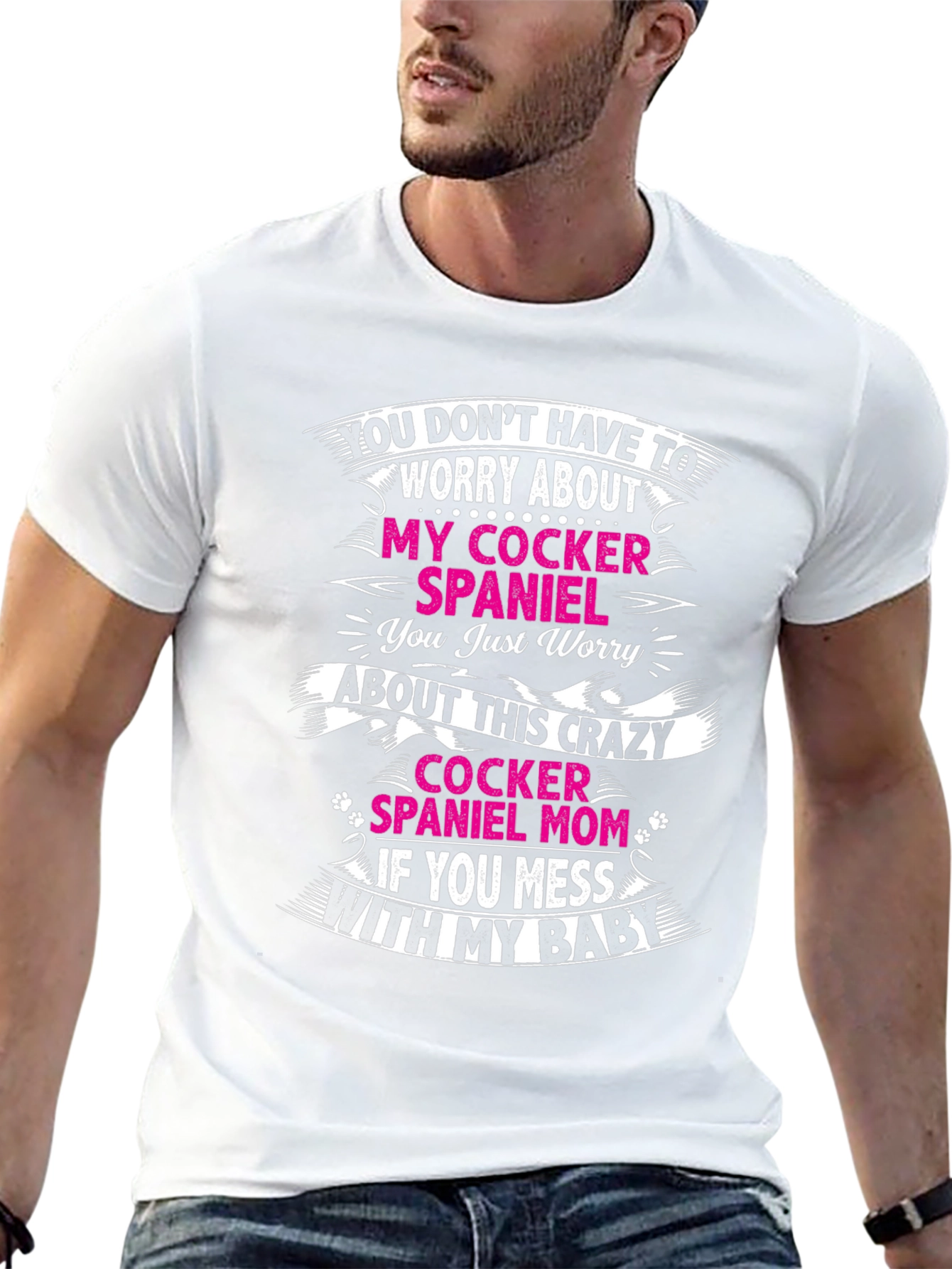 Crazy Cocker Spaniel Mom T-Shirt
