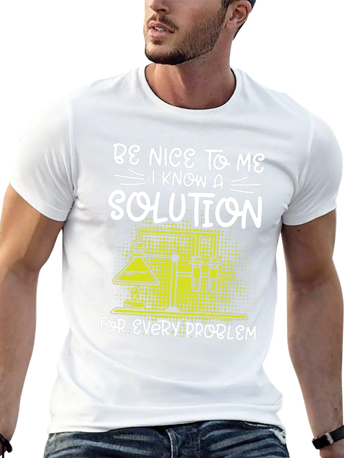 Be Nice to Me Science Solution T-Shirt