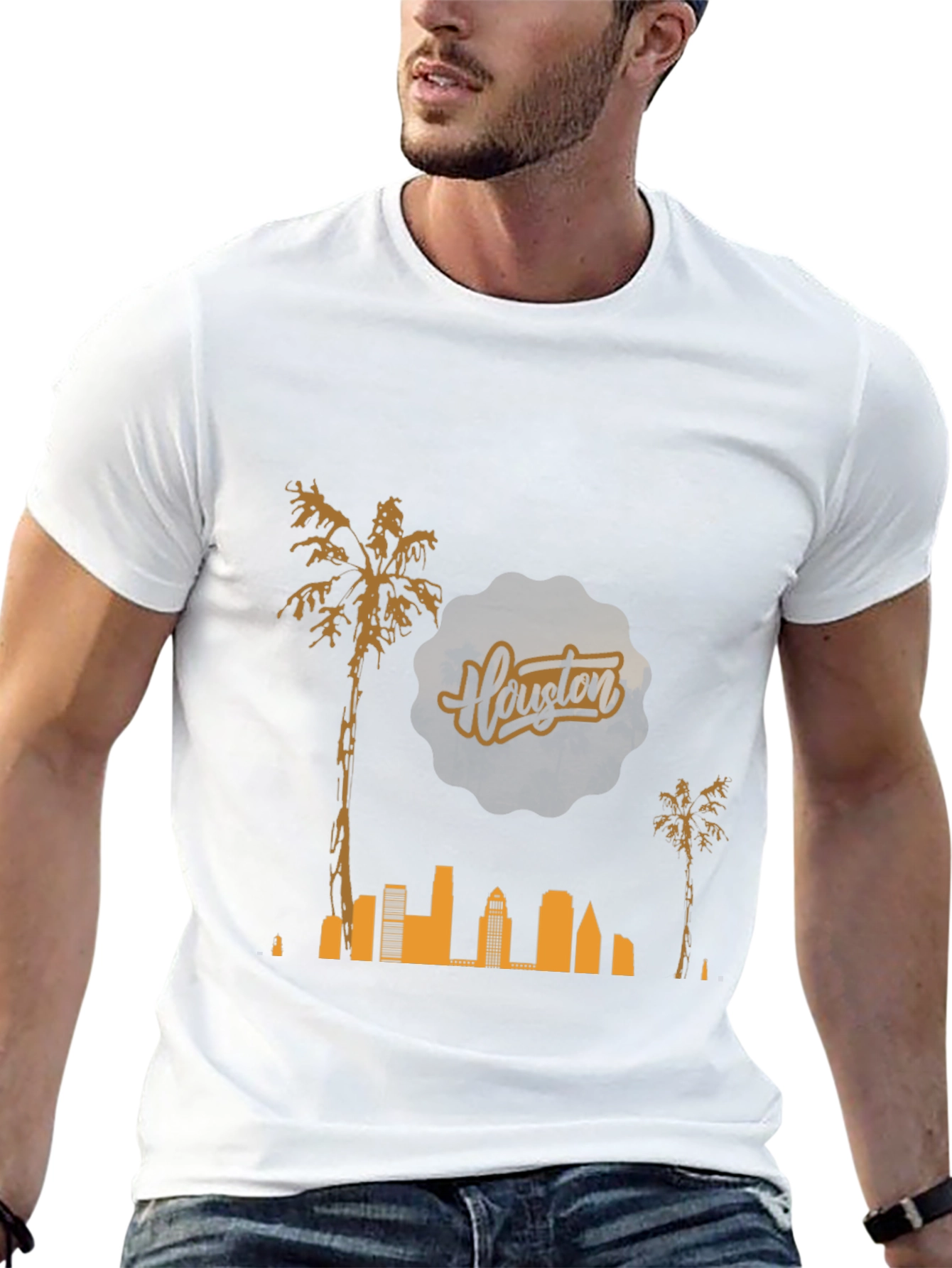 Houston Skyline Graphic T-Shirt