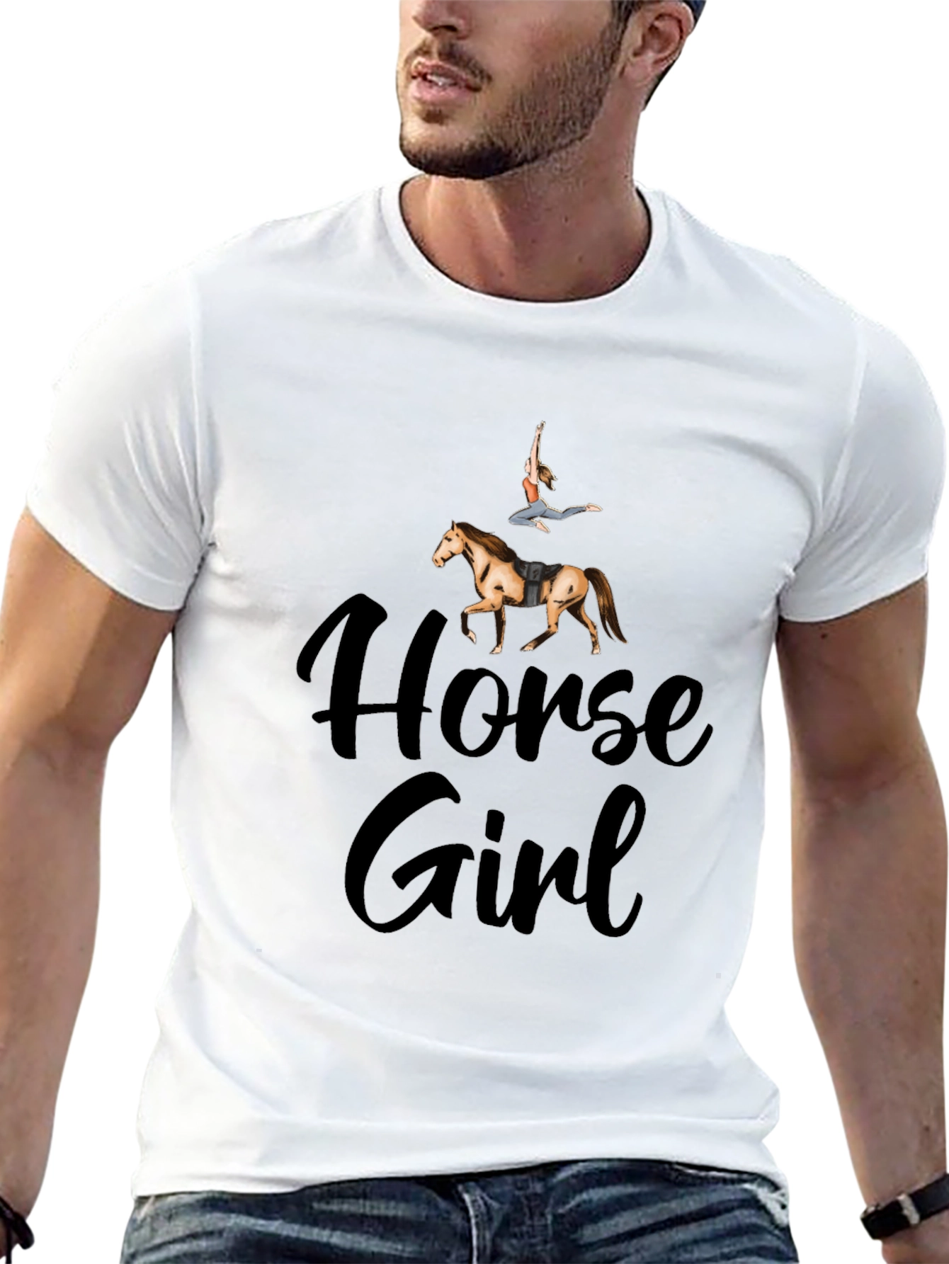 Horse Girl Graphic T-Shirt - Equestrian Lifestyle Tee