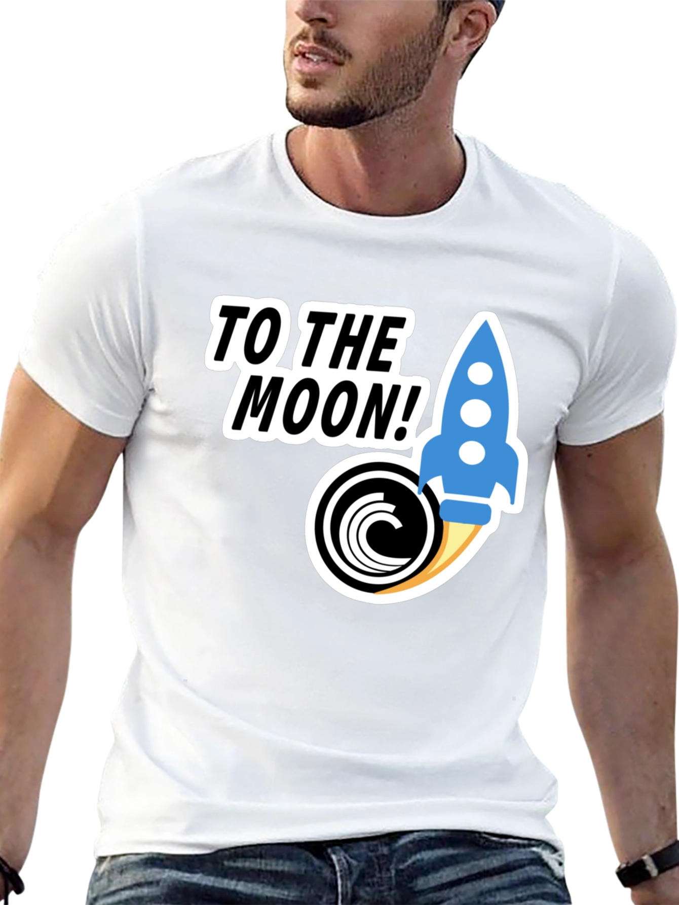 To The Moon Crypto Rocket T-Shirt