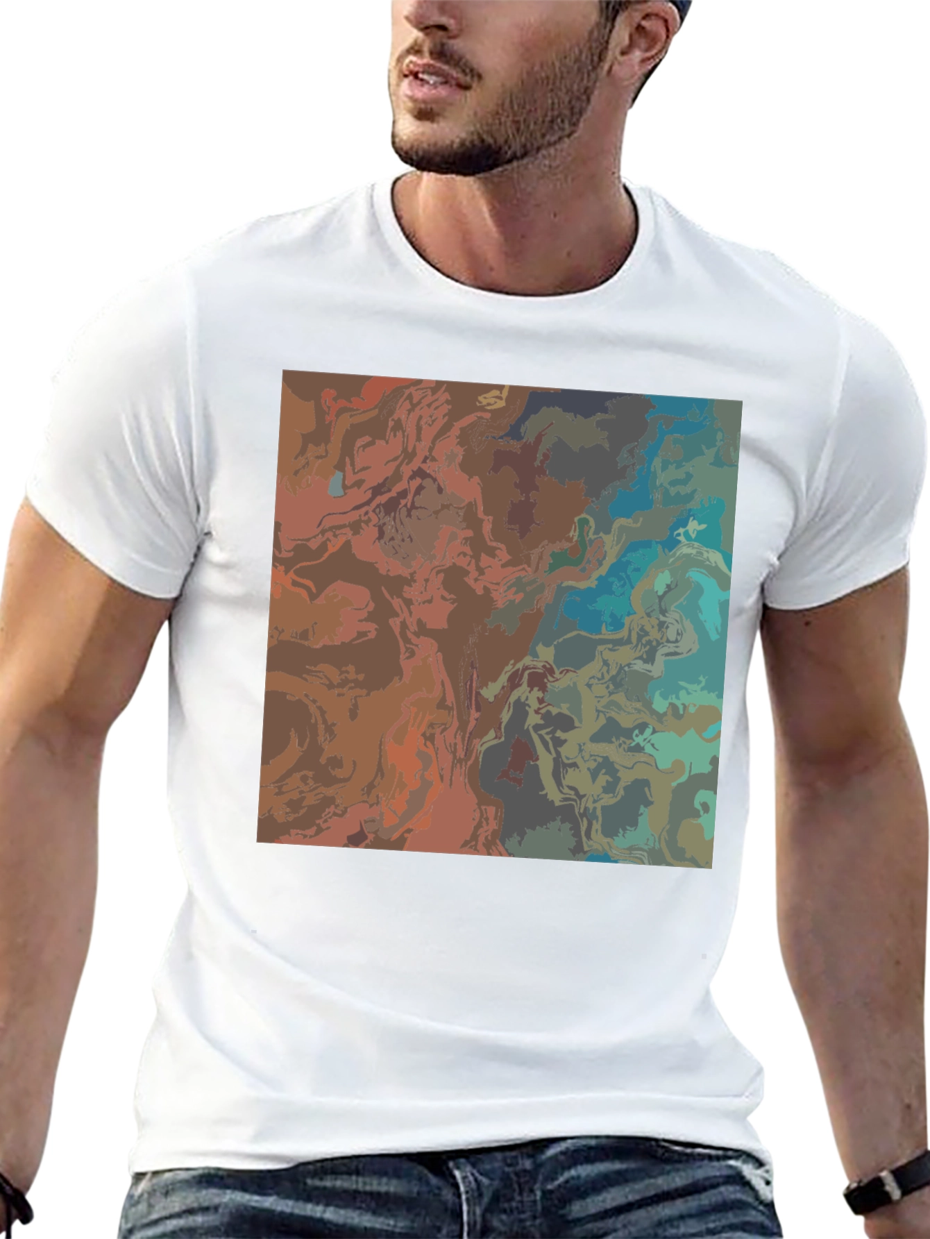 Abstract Art Black T-Shirt - Stylish Graphic Tee