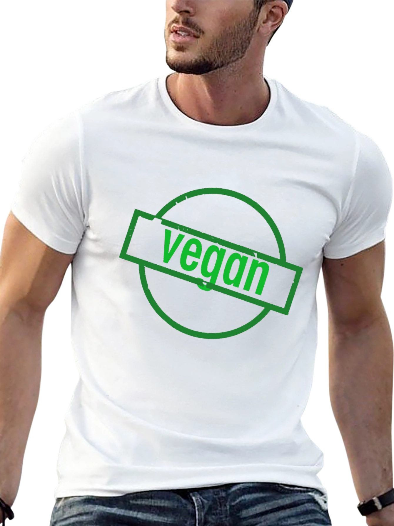 Vegan Stamp T-Shirt - Black