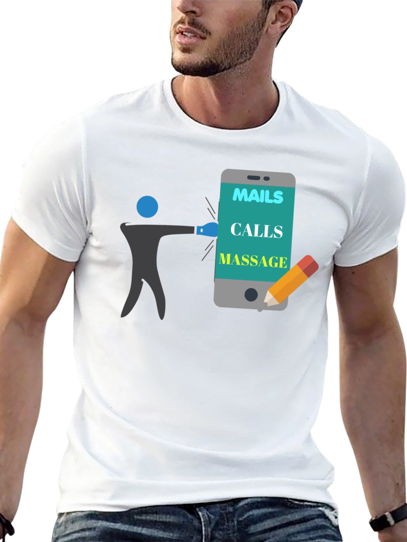 Mails Calls Massage T-Shirt Funny Appointment Reminder Tee