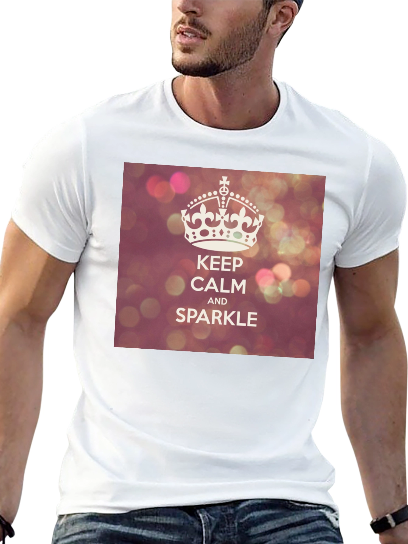 Keep Calm and Sparkle Graphic T-Shirt