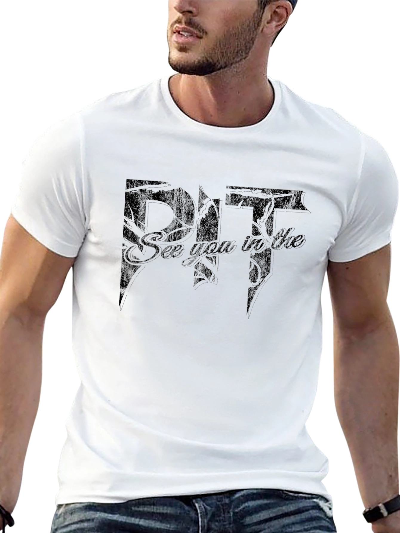 See You in the Pit Black Graphic T-Shirt