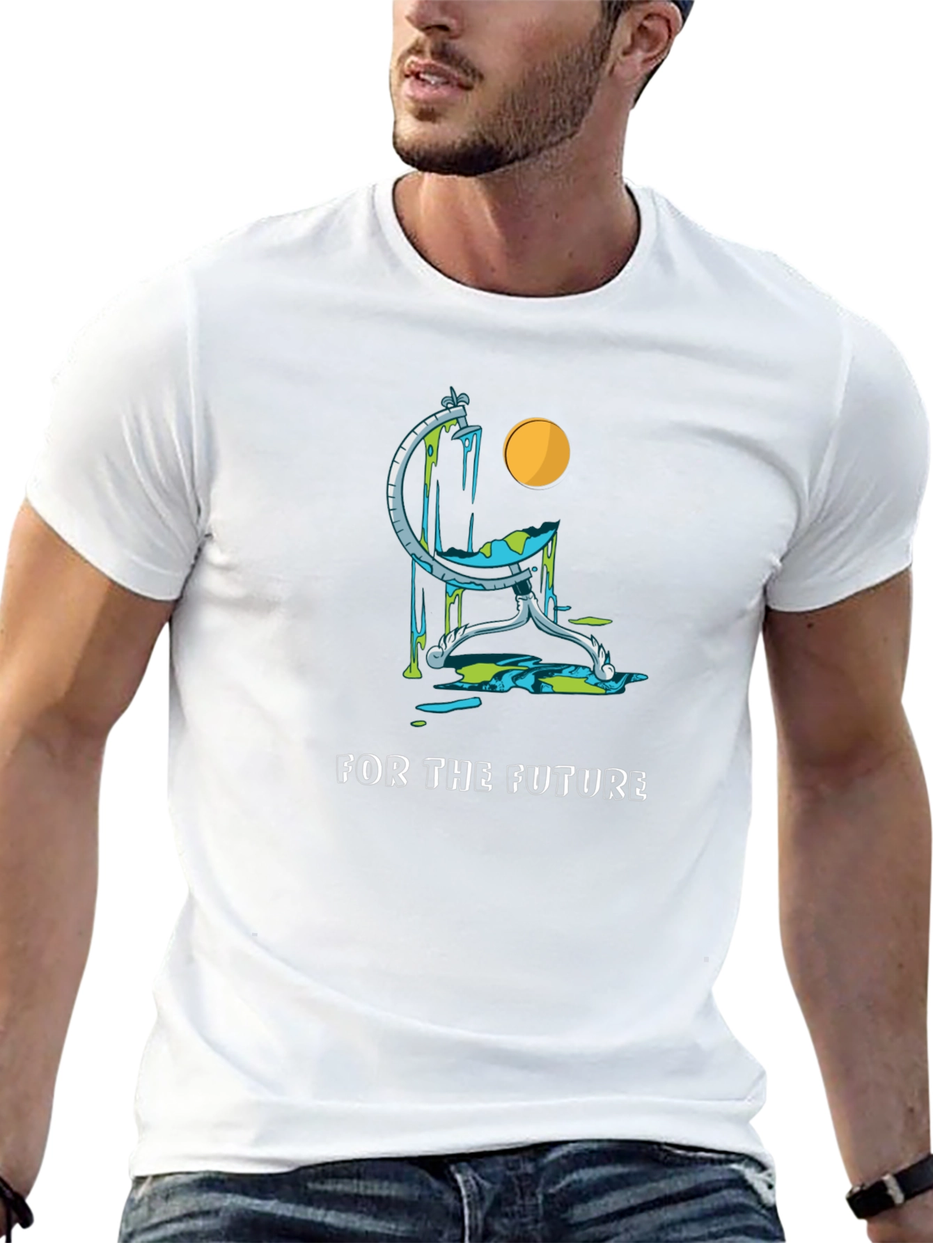 Eco Future Black T-Shirt - Save the Planet