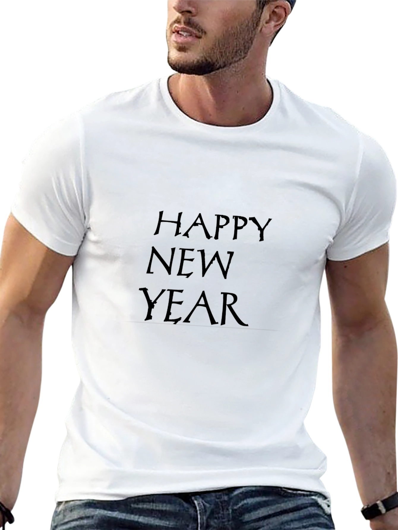 Happy New Year T-Shirt - Black