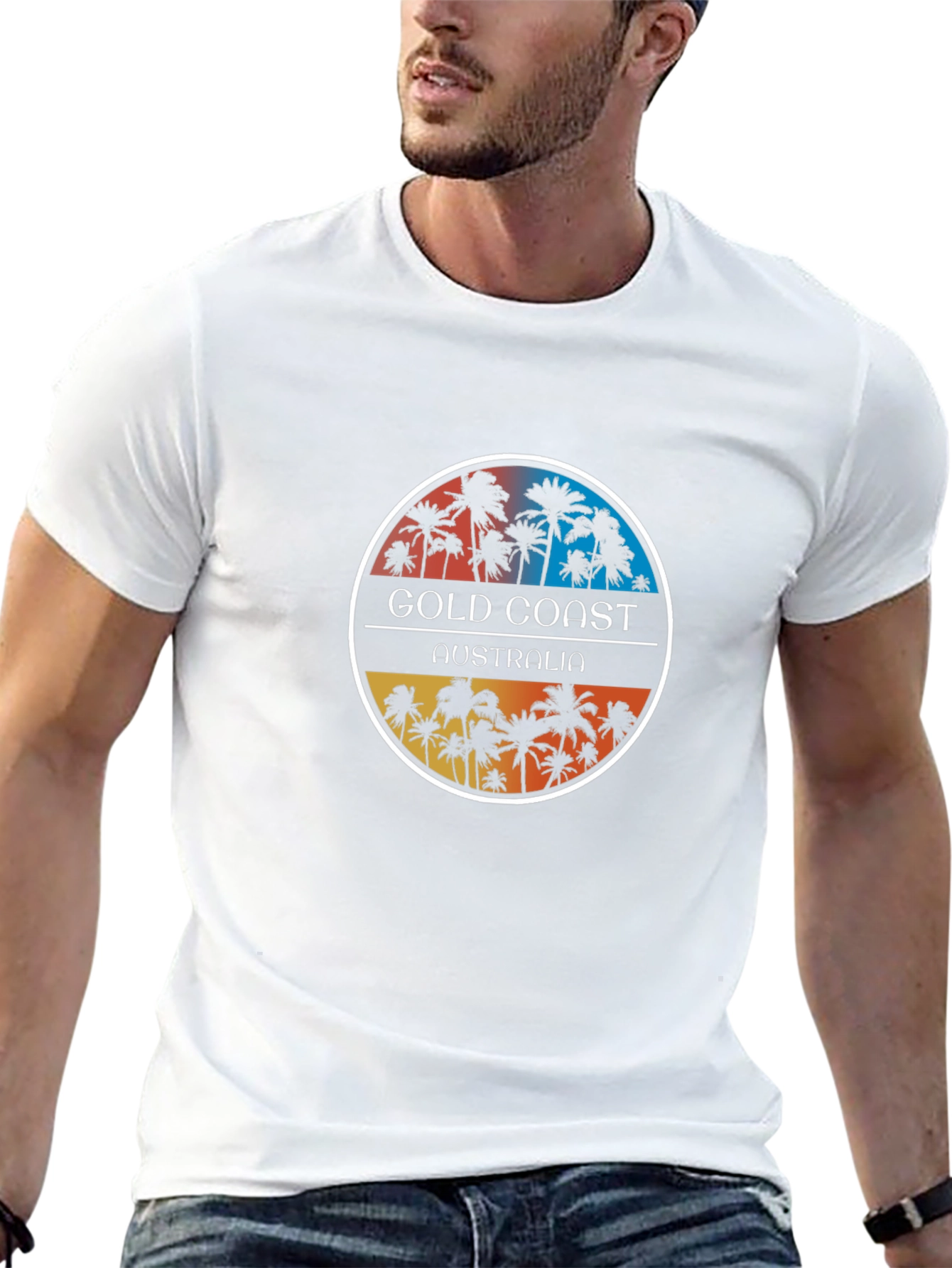 Gold Coast Australia Palm Tree T-Shirt