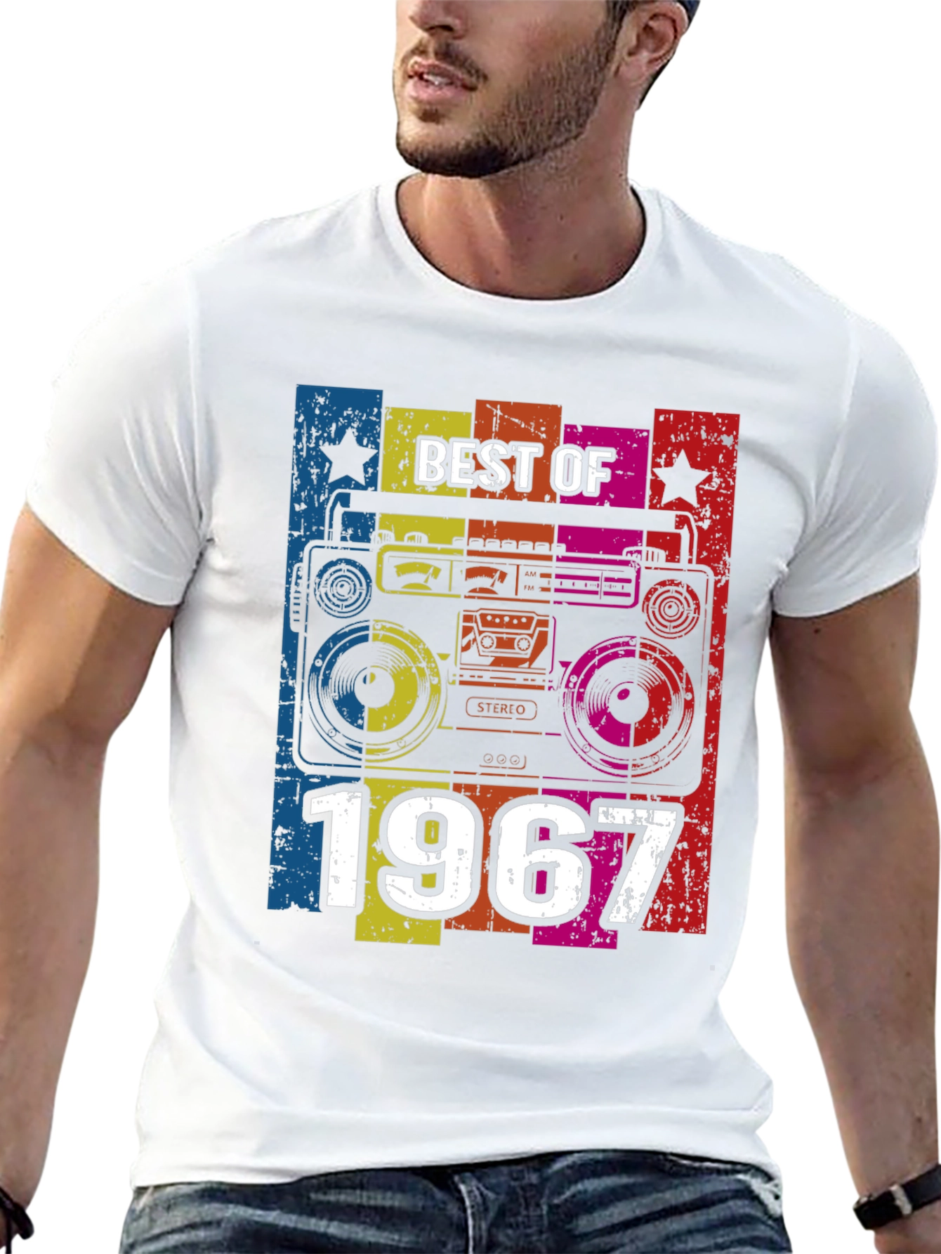 Best of 1967 Retro Boombox Mens T-Shirt