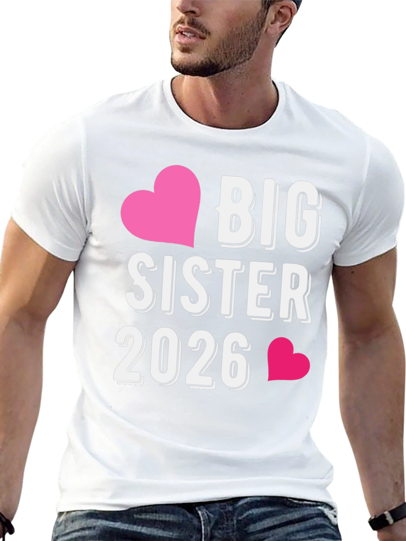 Big Sister 2026 T-Shirt - Future Sibling Tee