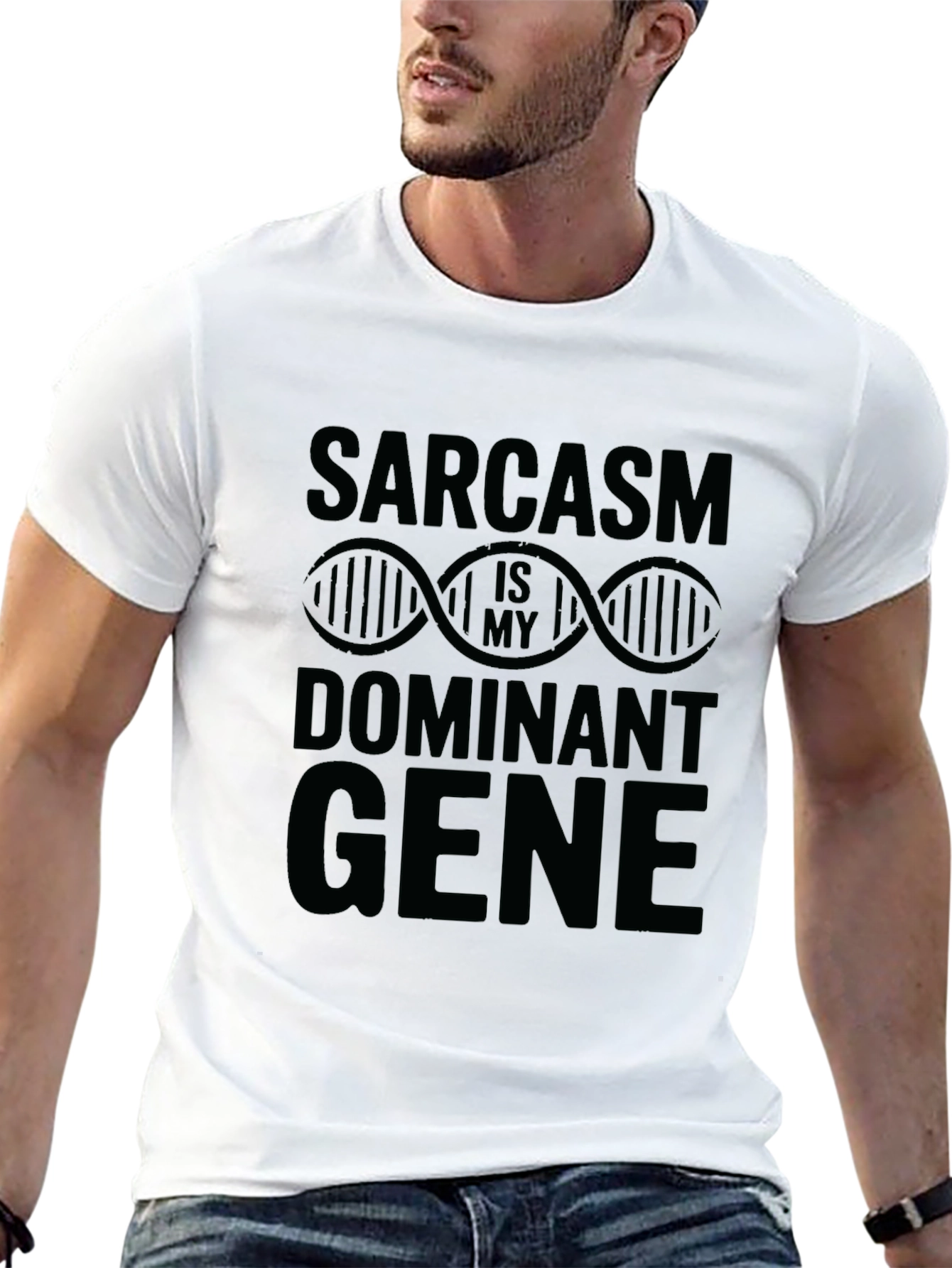 Sarcasm Dominant Gene T-Shirt - Funny Graphic Tee