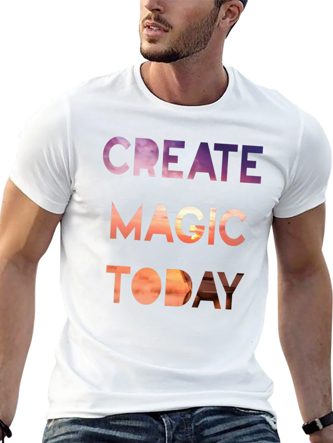 Create Magic Today Graphic Tee - Stylish Comfort