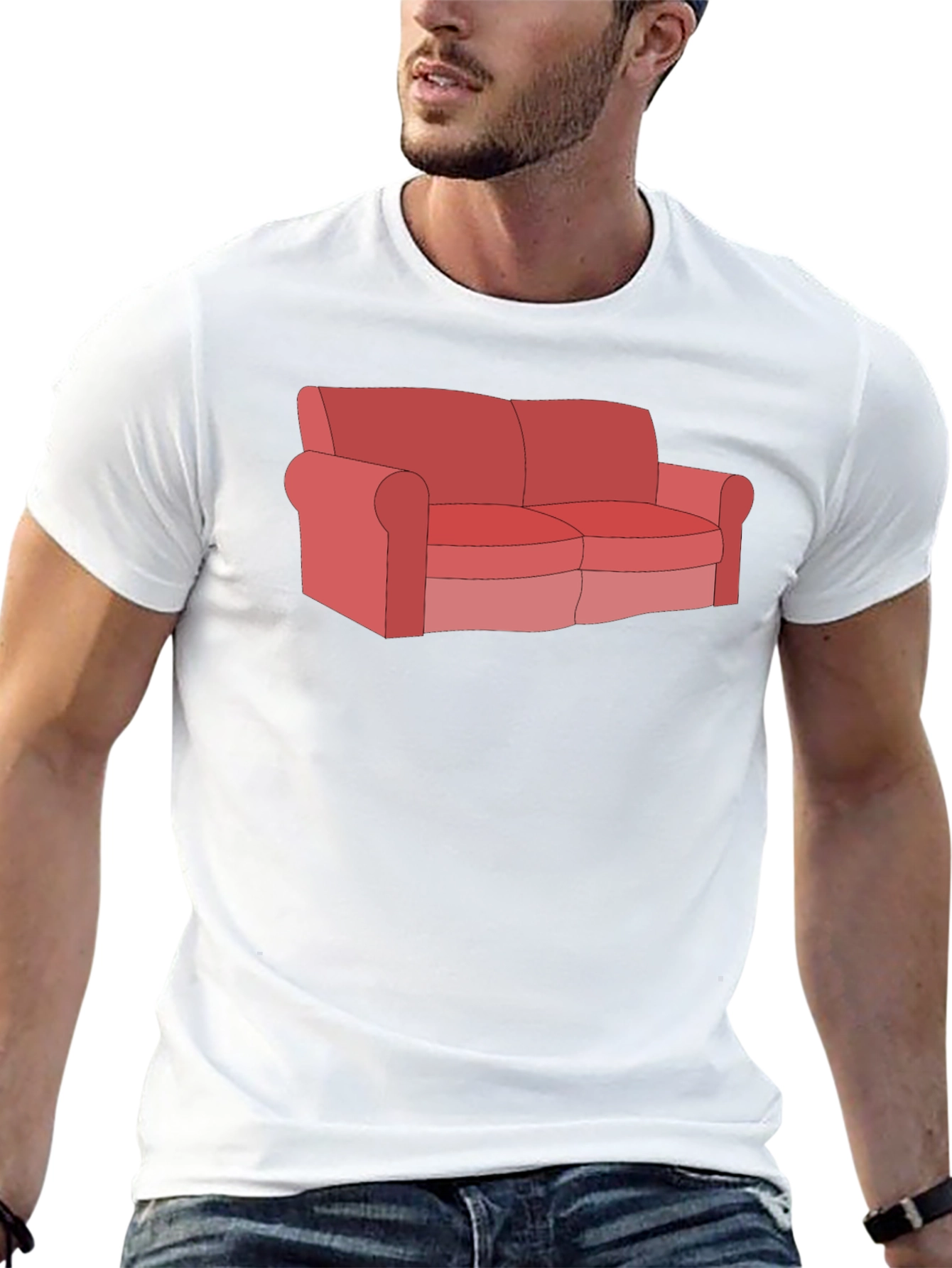 Couch Graphic Tee - Relax in Style