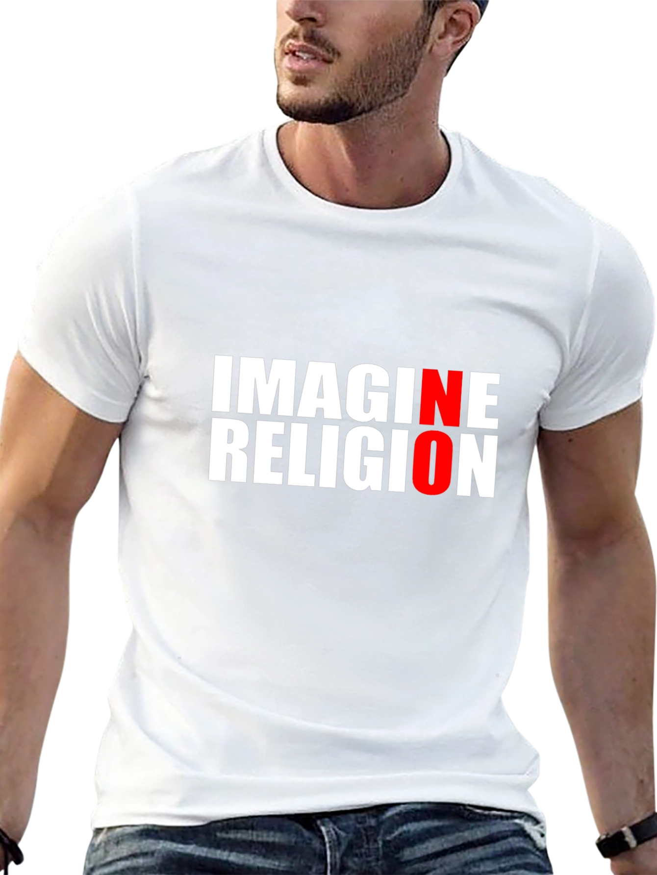 Imagine No Religion T-Shirt - Atheist Tee