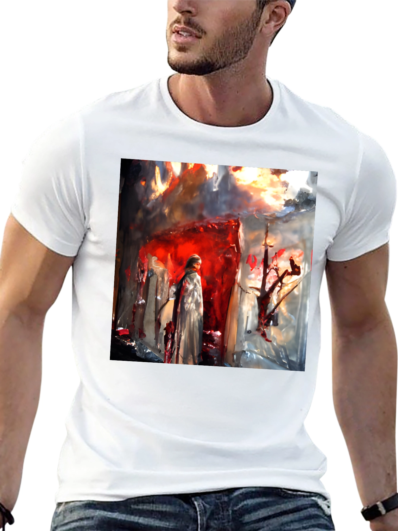 Abstract Art Graphic Tee - Unique Design