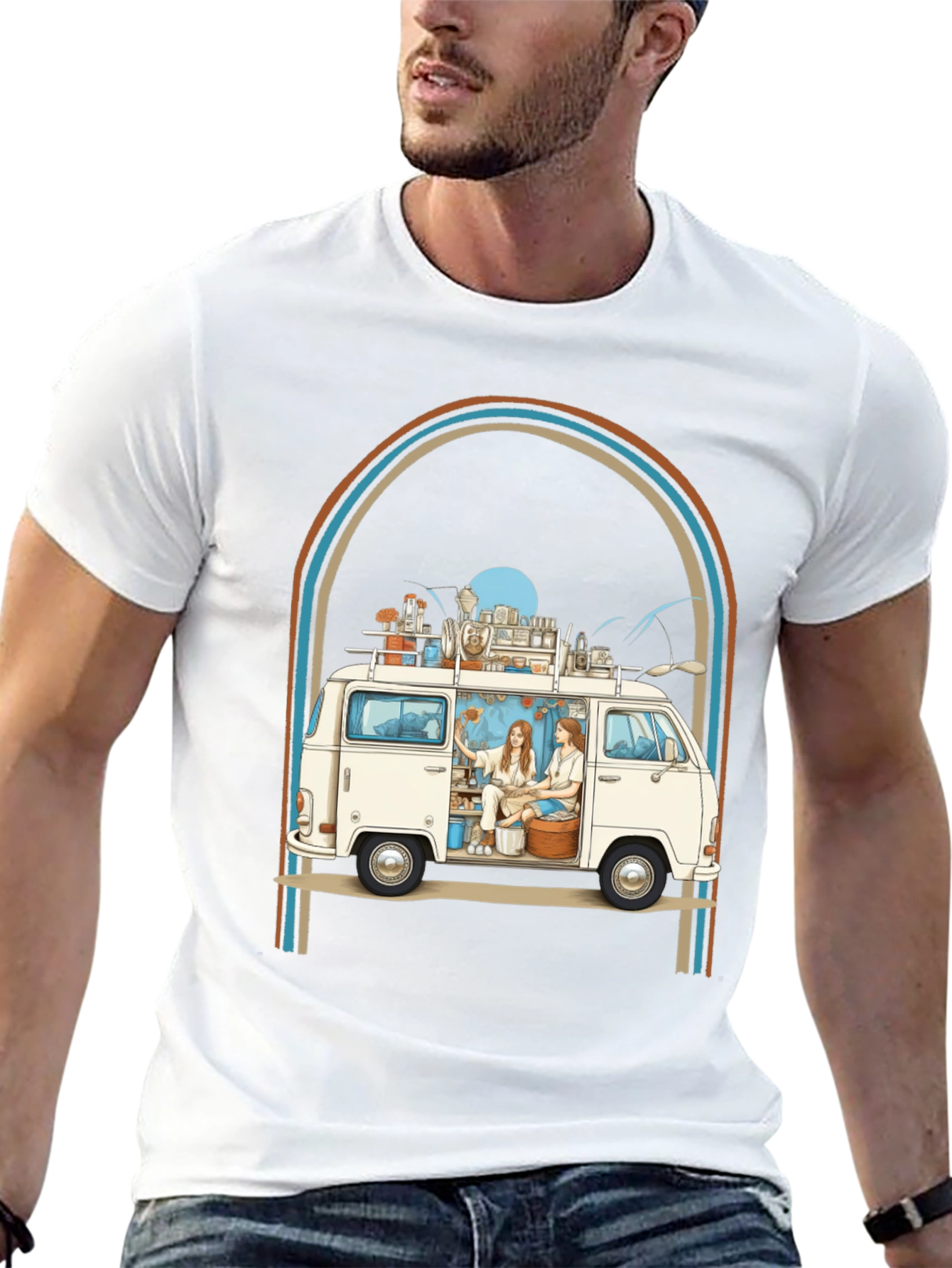 Retro Van Life Graphic Tee - Unisex