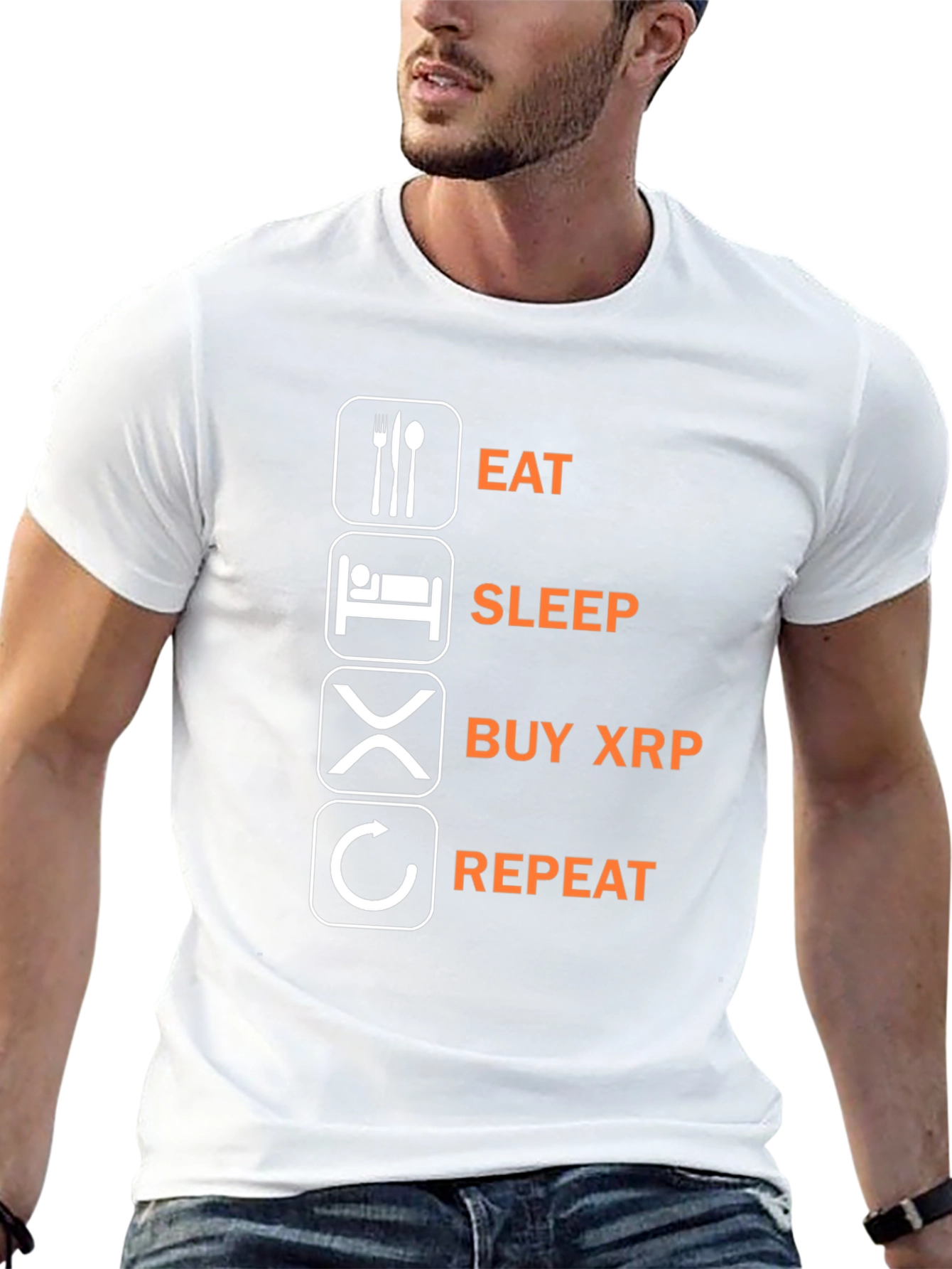 Eat Sleep Buy XRP Repeat T-Shirt