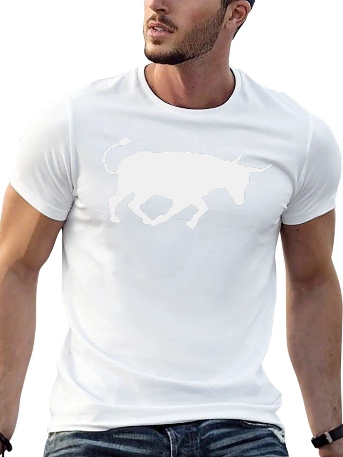Black Bull Graphic Tee - Stylish Mens T-Shirt
