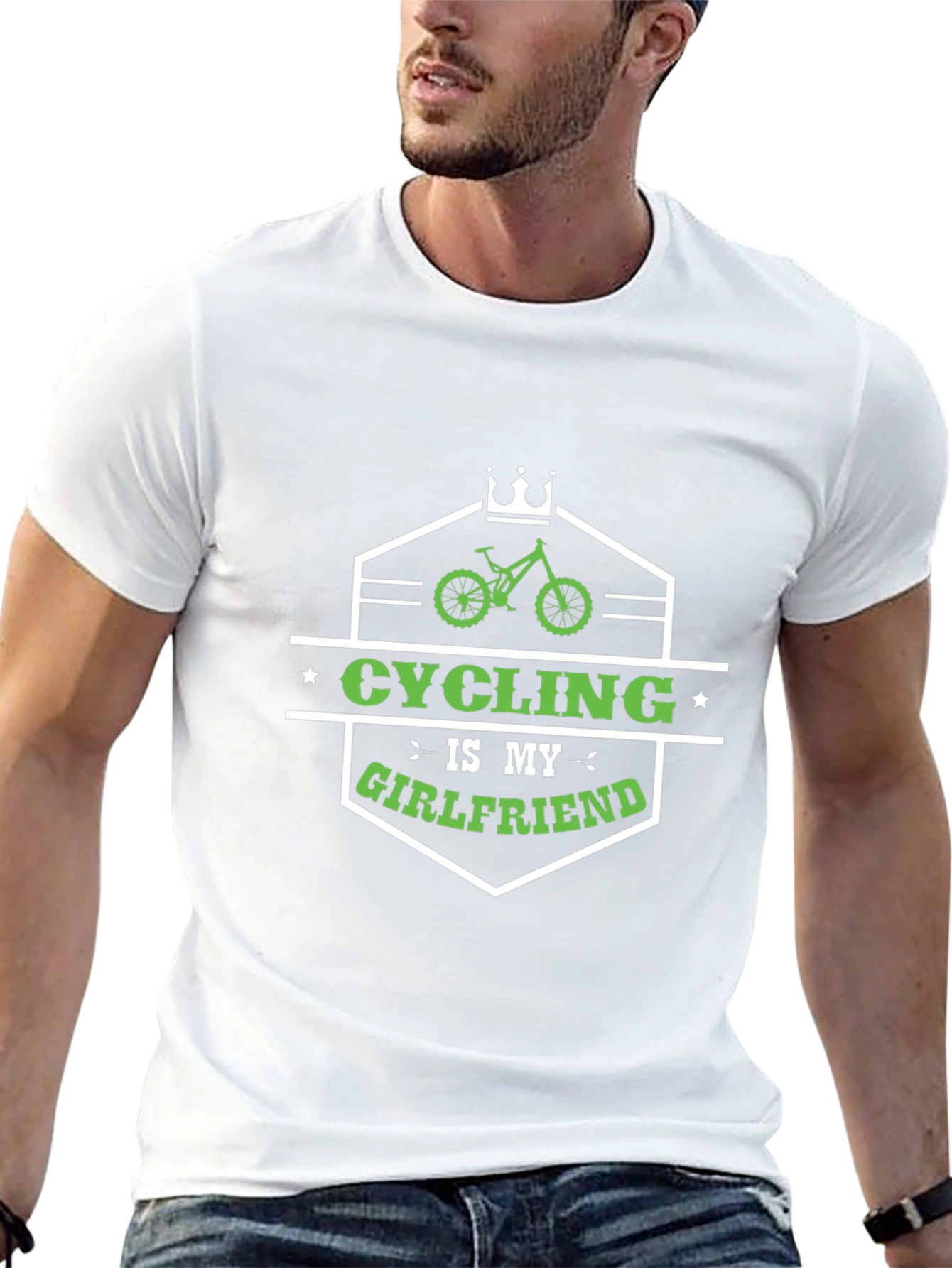 Cycling is My Girlfriend T-Shirt - Funny Biker Tee