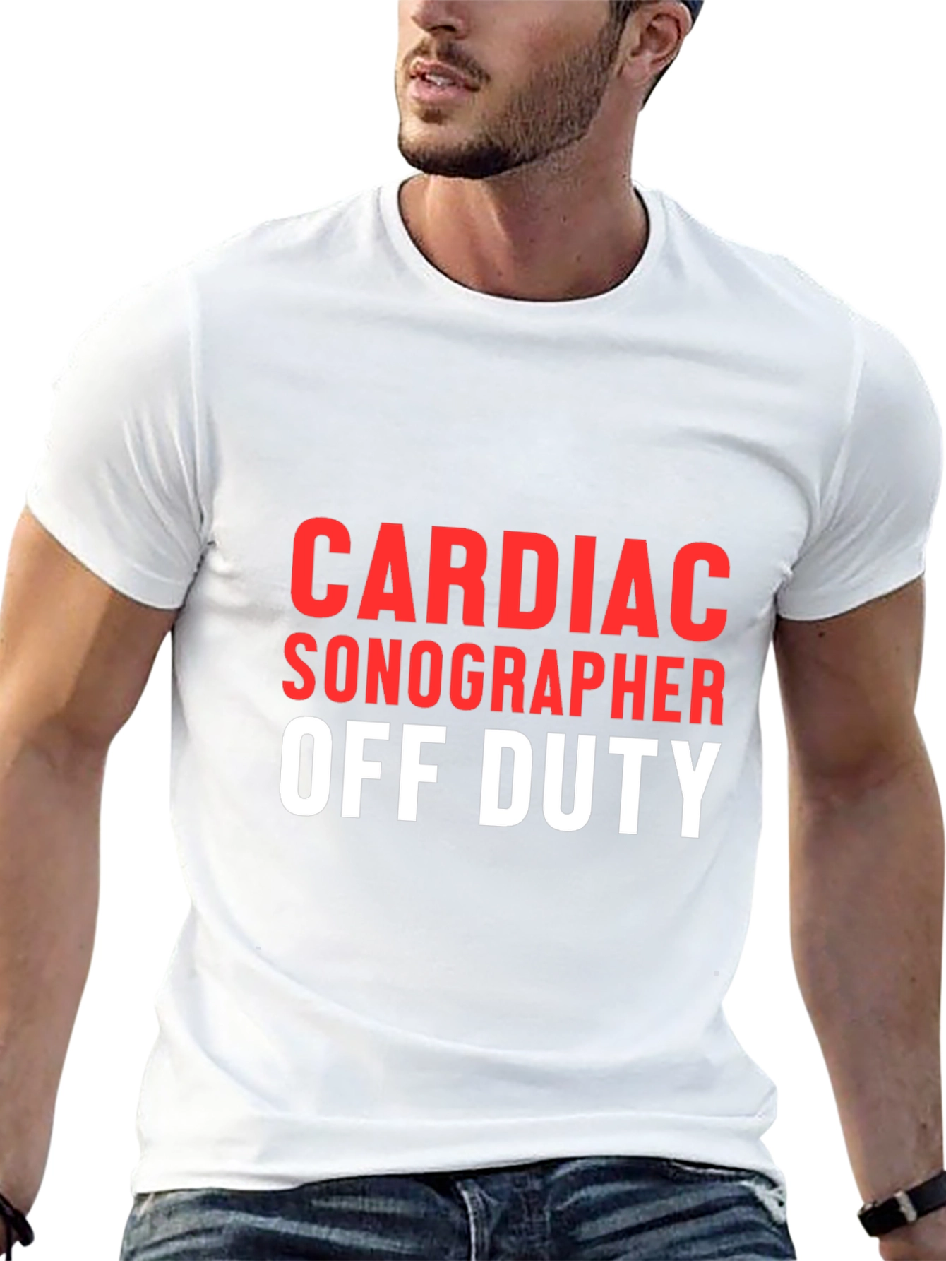 Cardiac Sonographer Off Duty Graphic T-Shirt