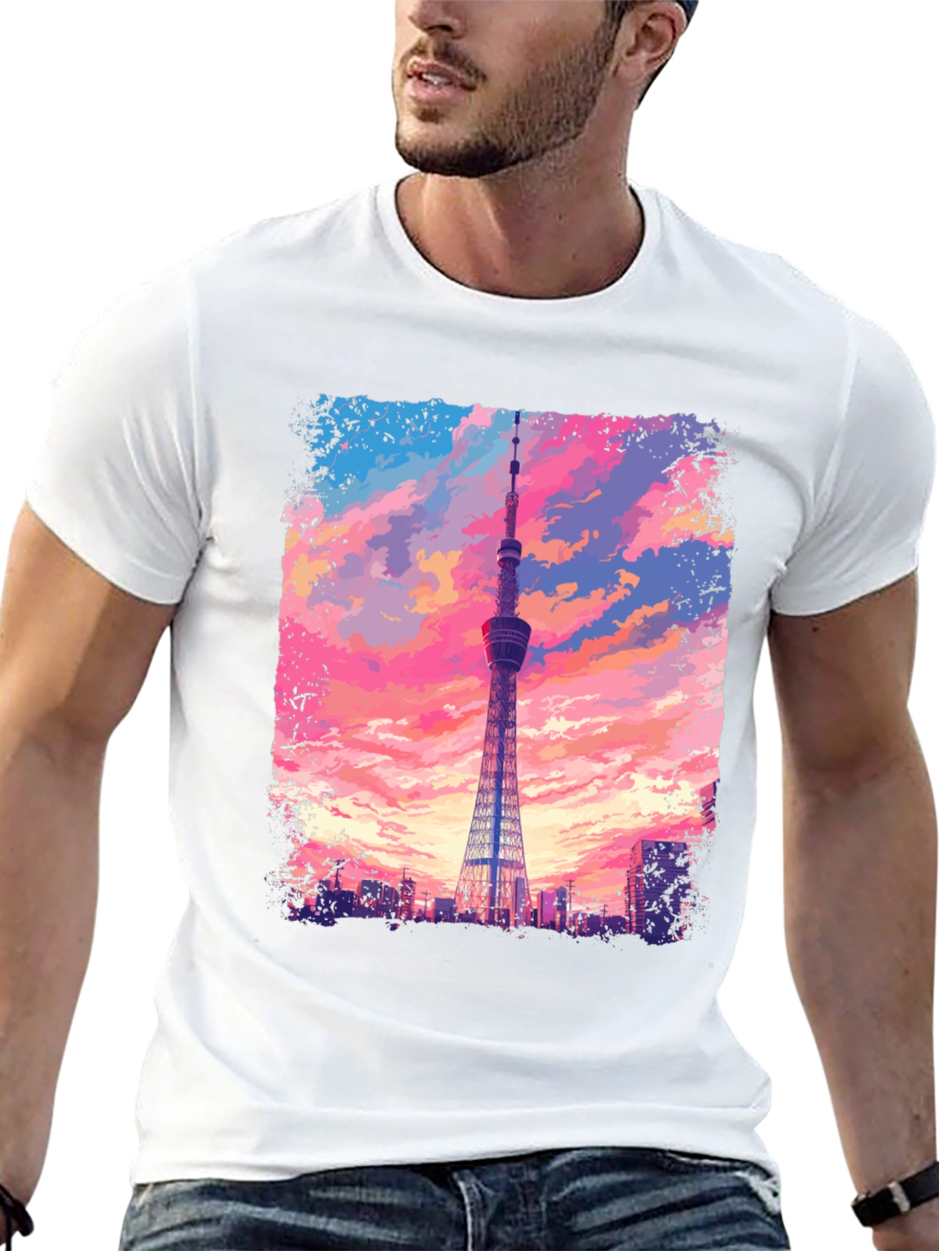 Tokyo Tower Graphic Tee - Skyline T-Shirt