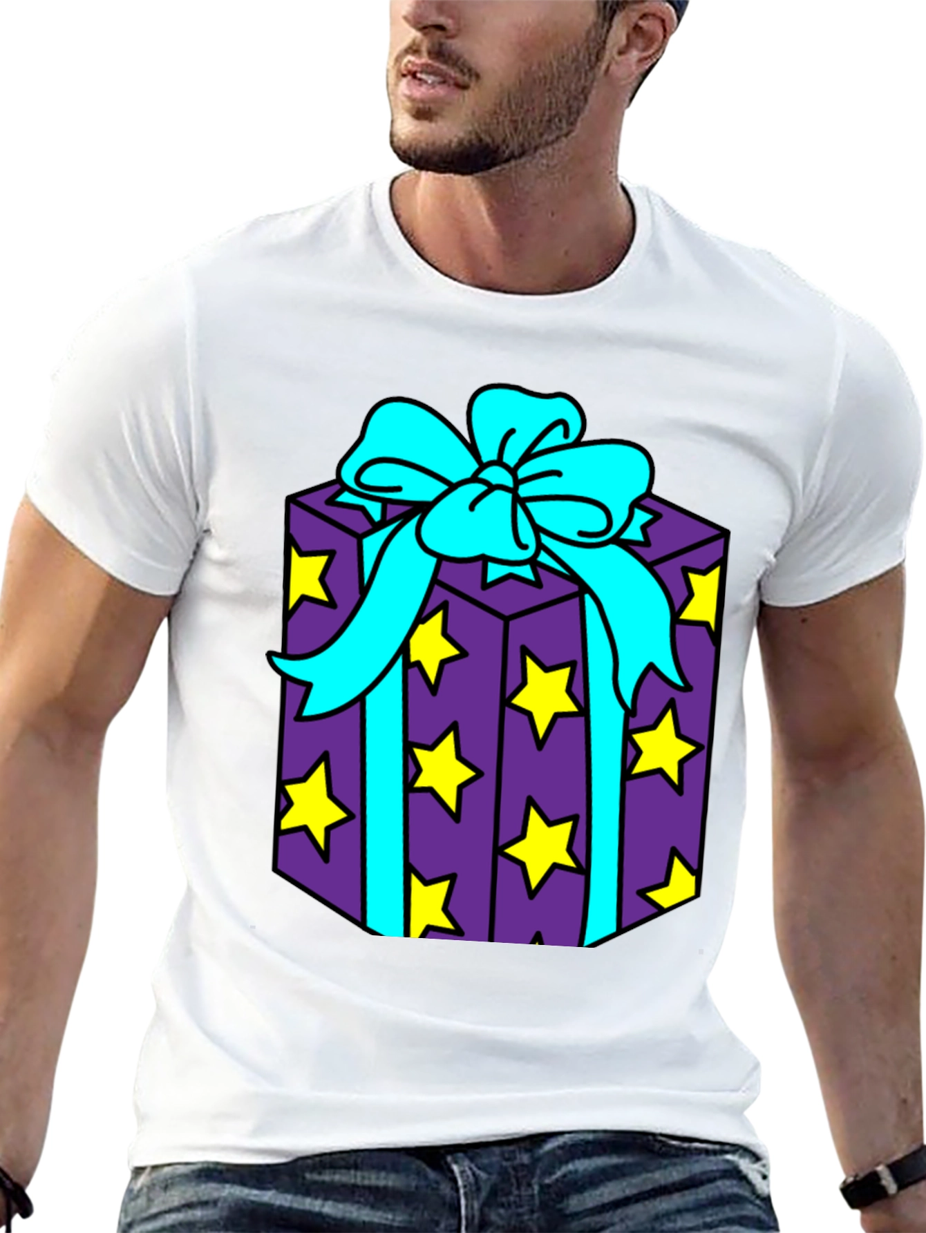 Gift Box Graphic Tee - Fun & Festive