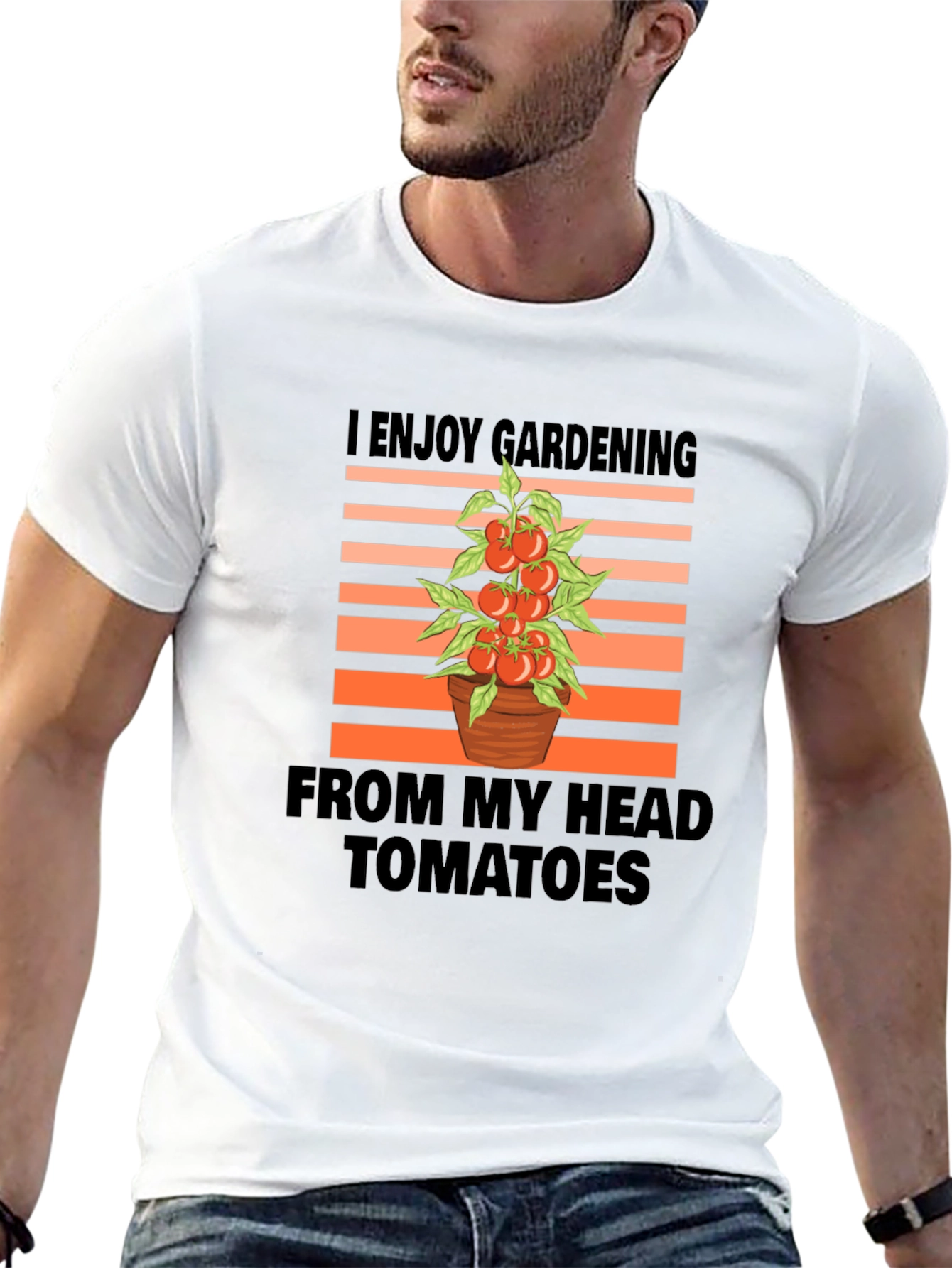 Gardening Tomato Head T-Shirt - Unisex