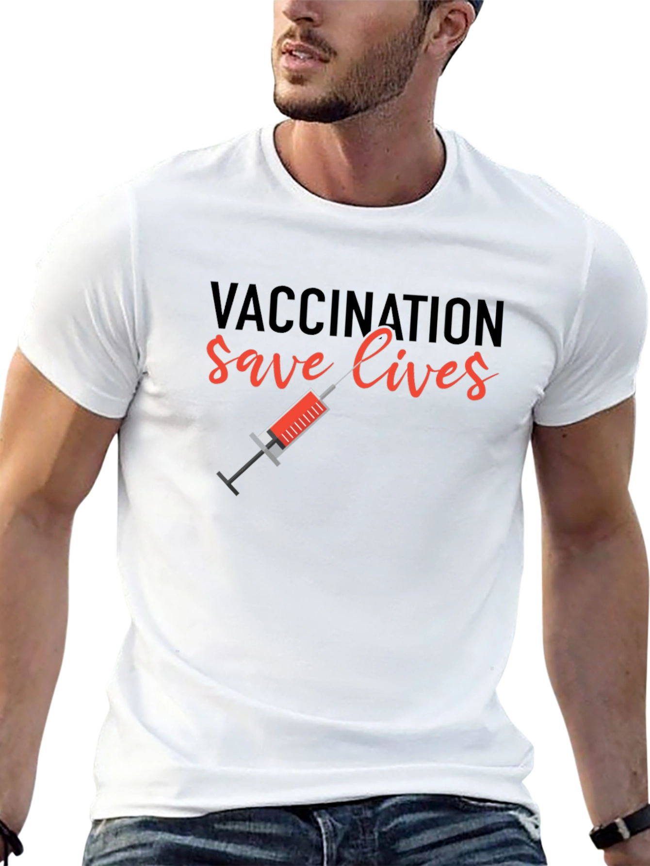 Vaccination Saves Lives Graphic Tee