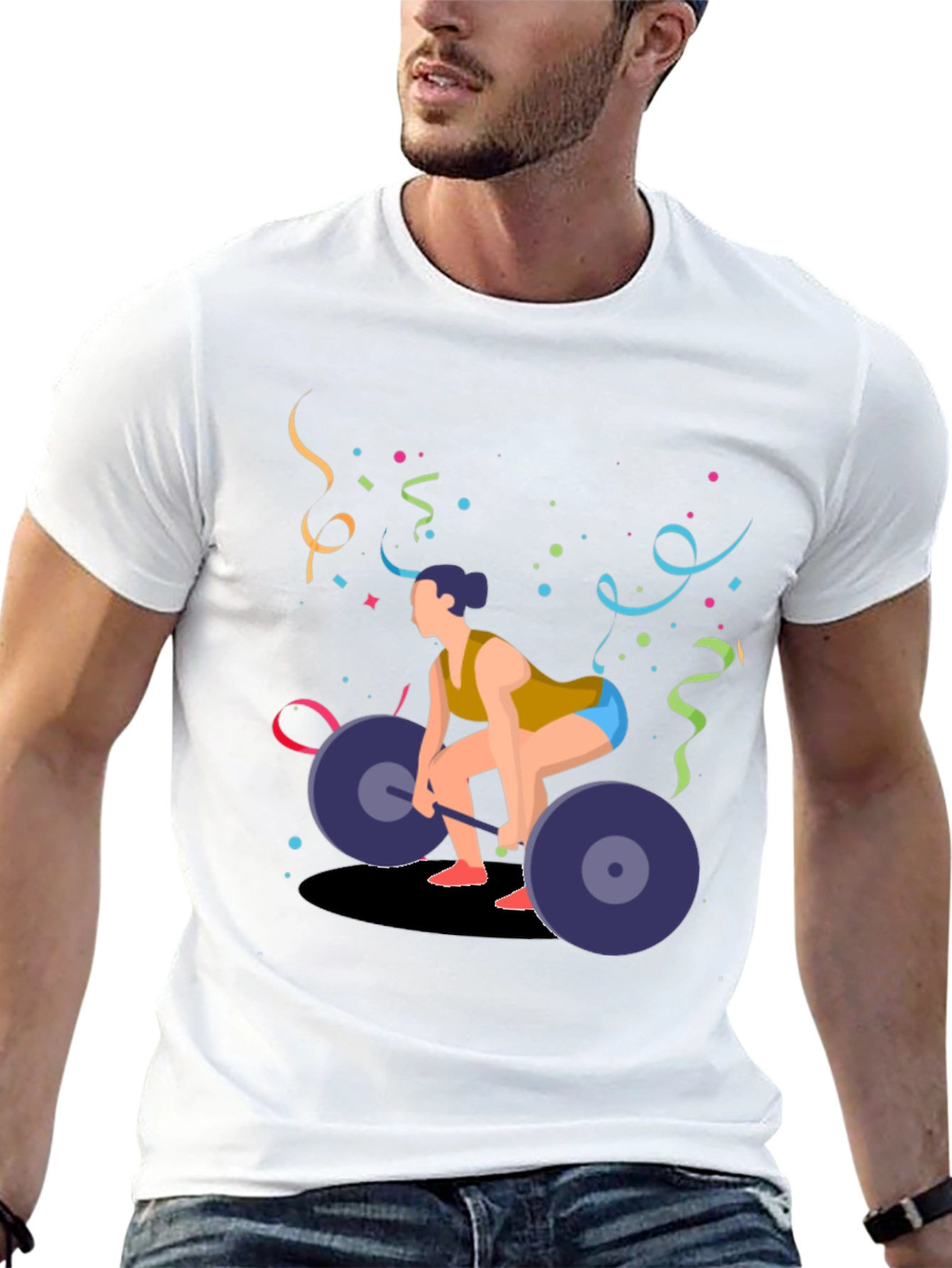 Womans Weightlifting T-Shirt - Powerlifting Design