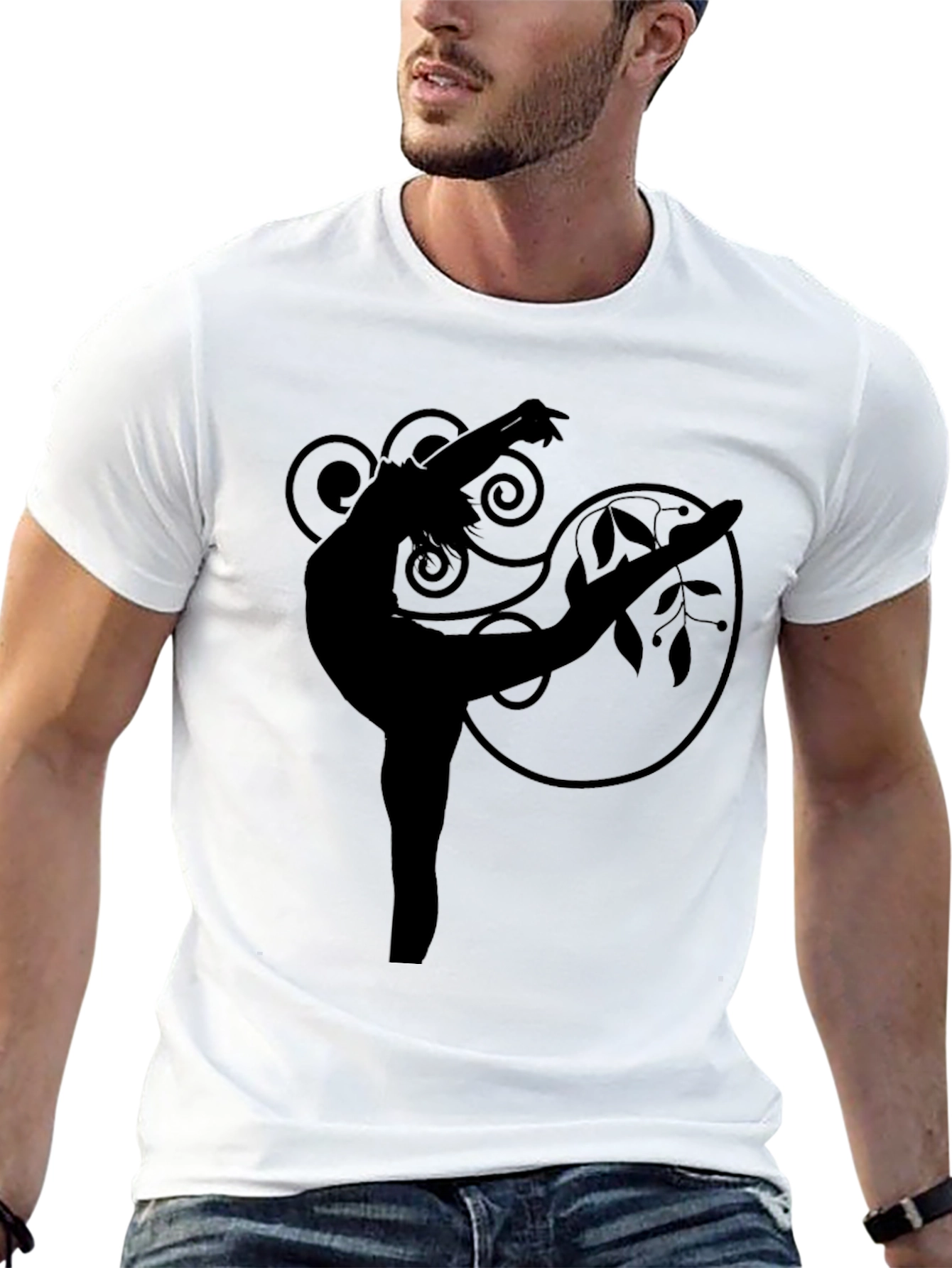 Silhouette Dancer Graphic Tee - Black