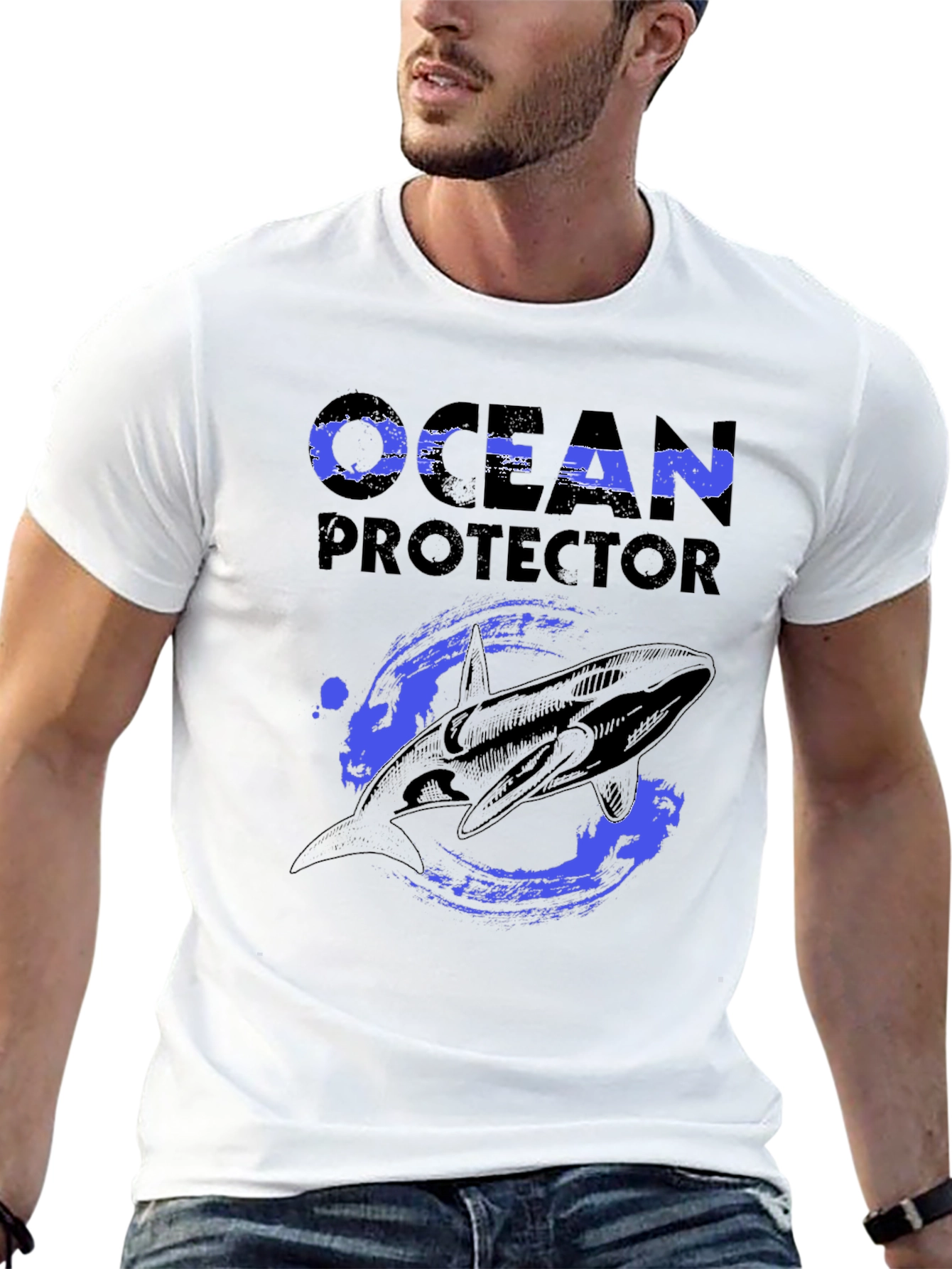 Ocean Protector Whale Graphic T-Shirt