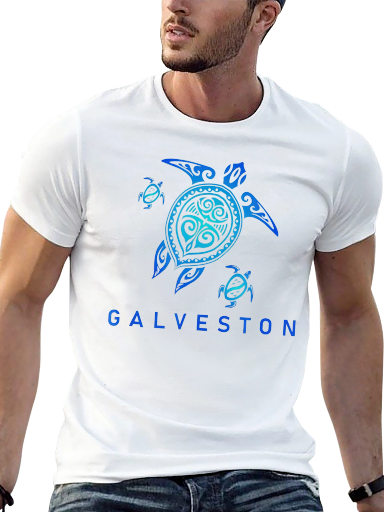 Galveston Turtle T-Shirt - Graphic Print Tee