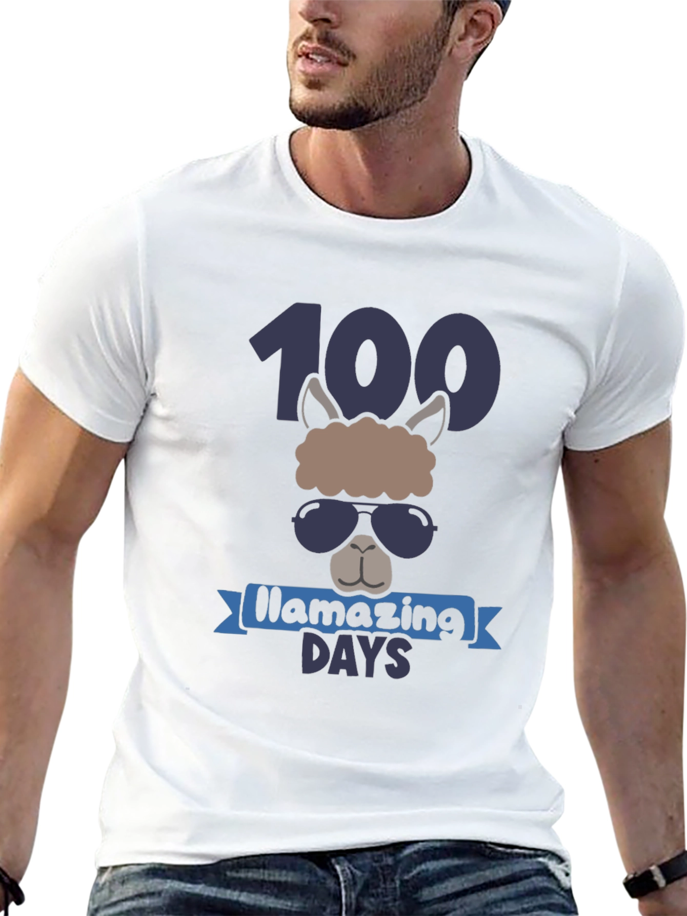 Llama 100 Days of School T-Shirt