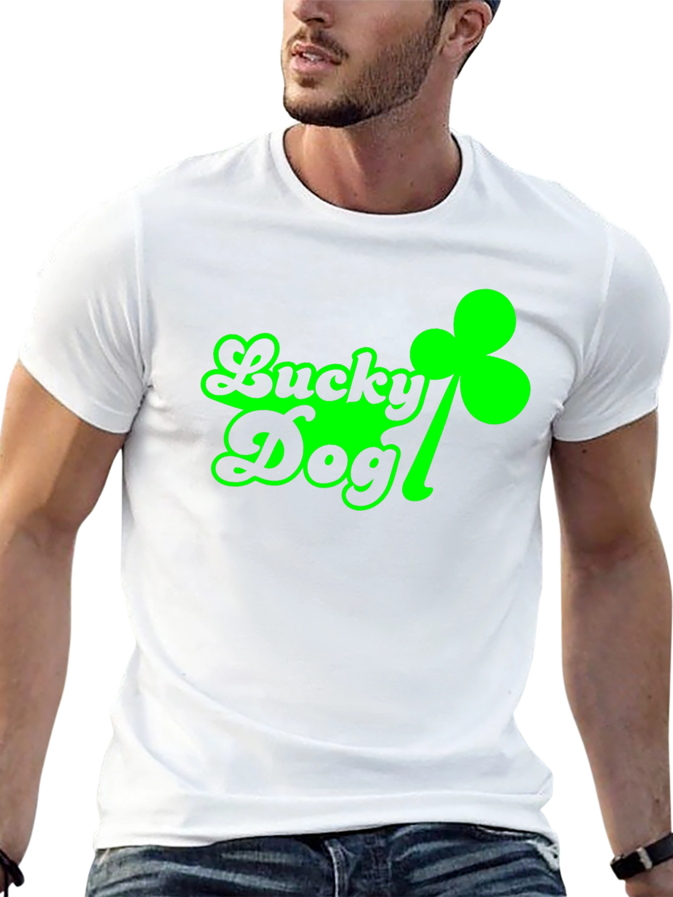 Lucky Dog St. Patricks Day T-Shirt - Black