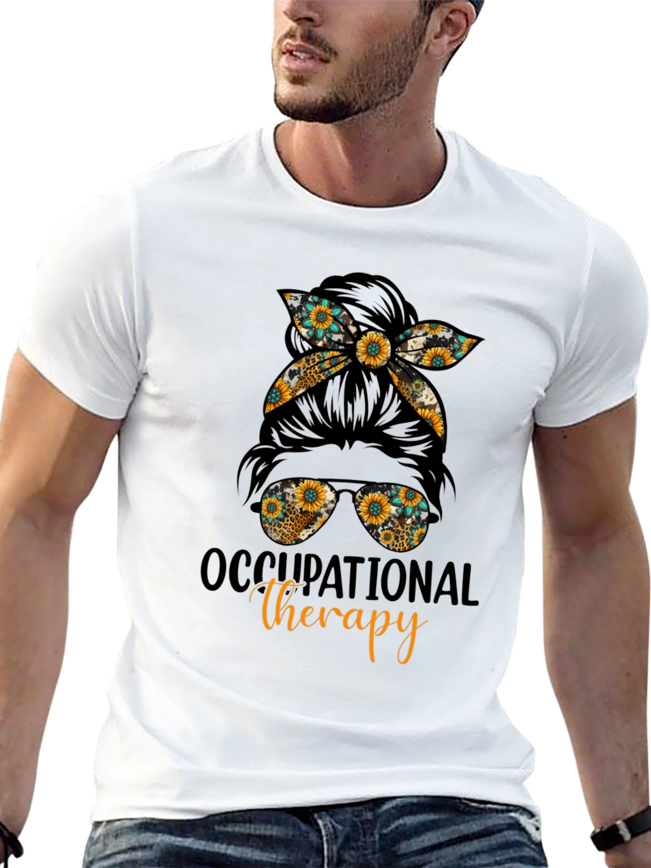 Occupational Therapy Messy Bun T-Shirt