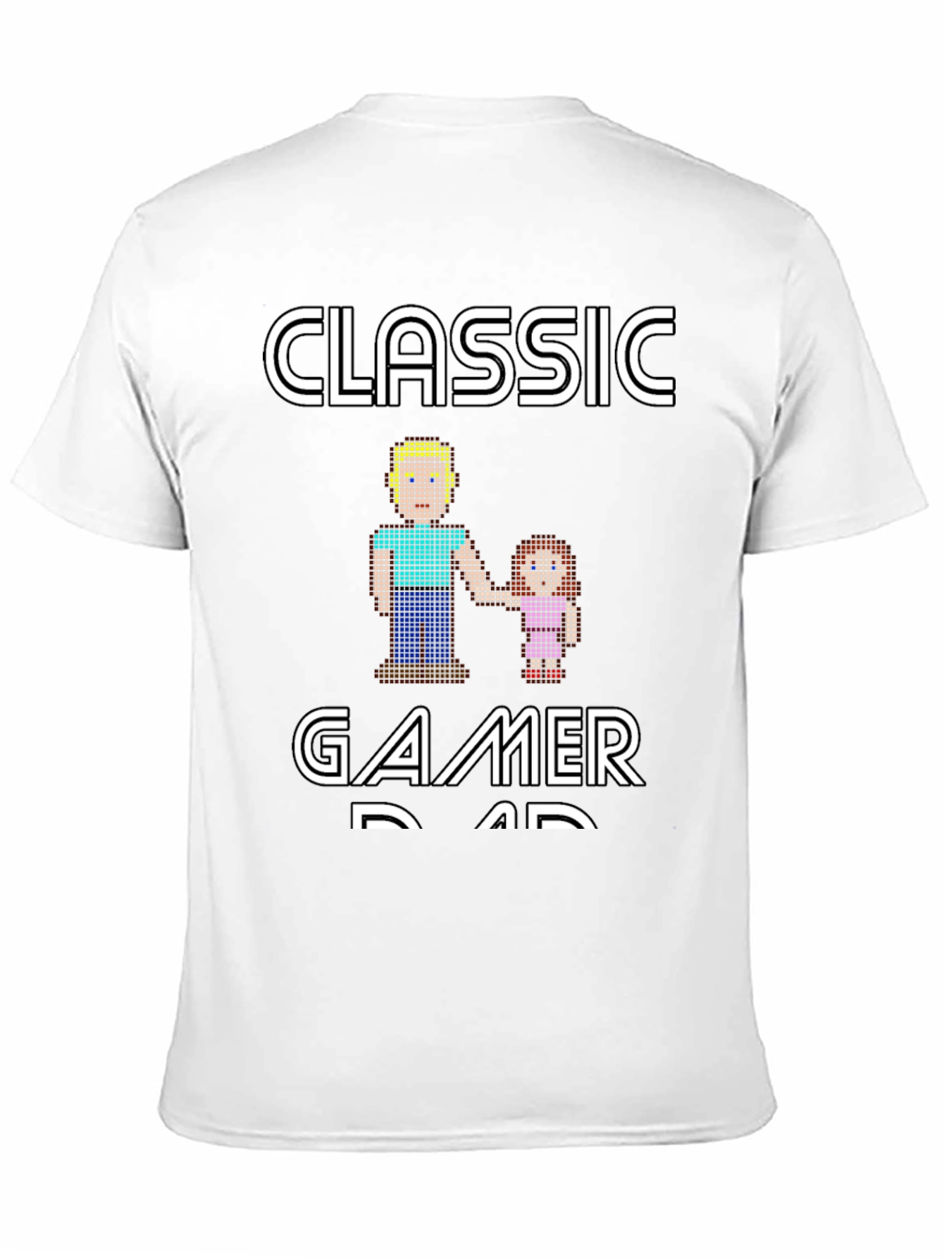 Classic Gamer Dad T-Shirt - Pixel Art