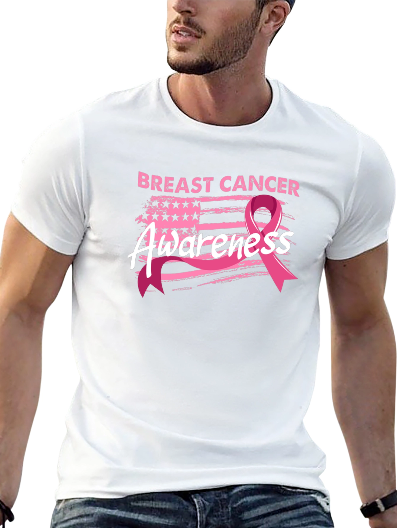 Breast Cancer Awareness Ribbon Tee