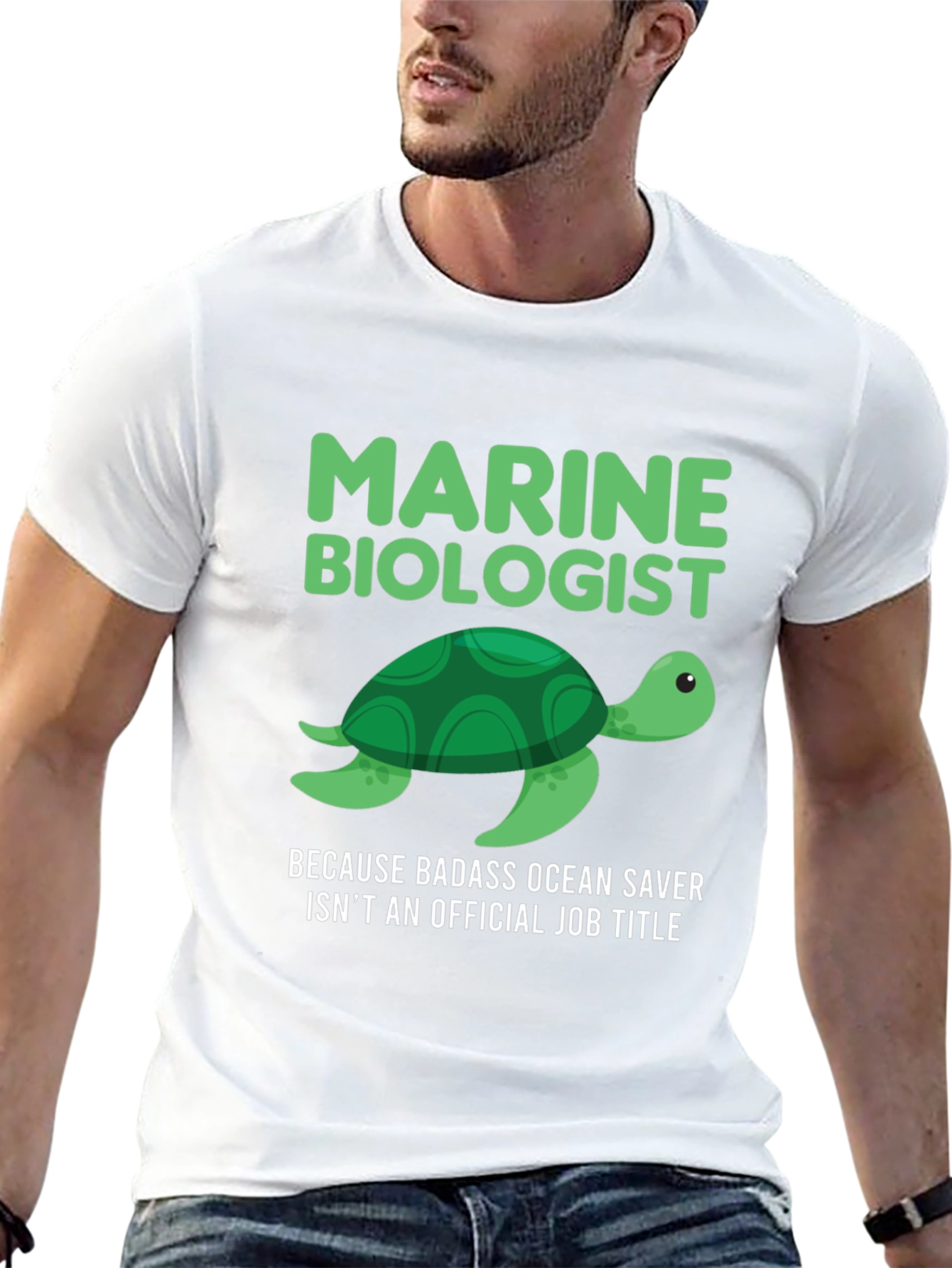 Marine Biologist Turtle Graphic T-Shirt