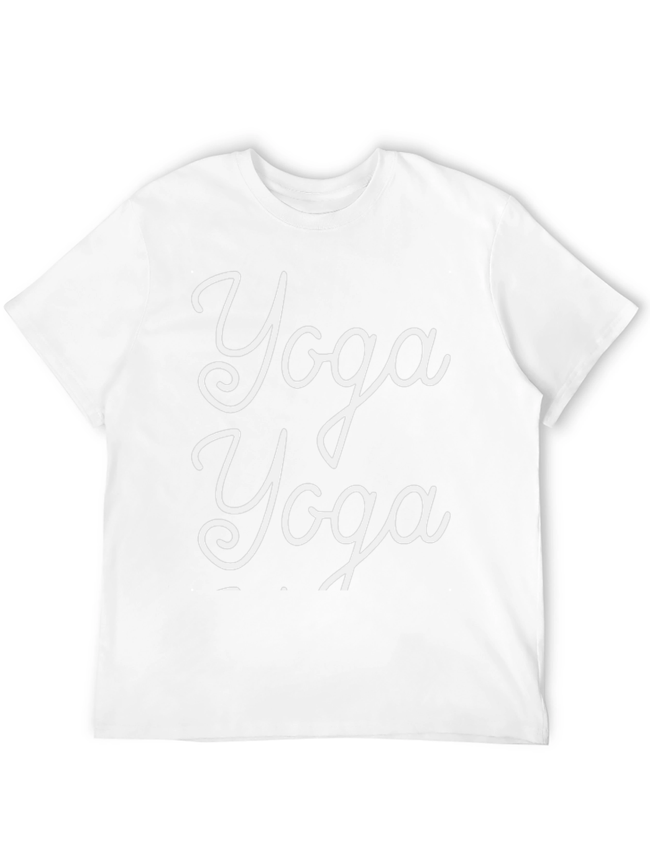 Yoga Graphic Tee - Mens Casual Black Cotton T-Shirt