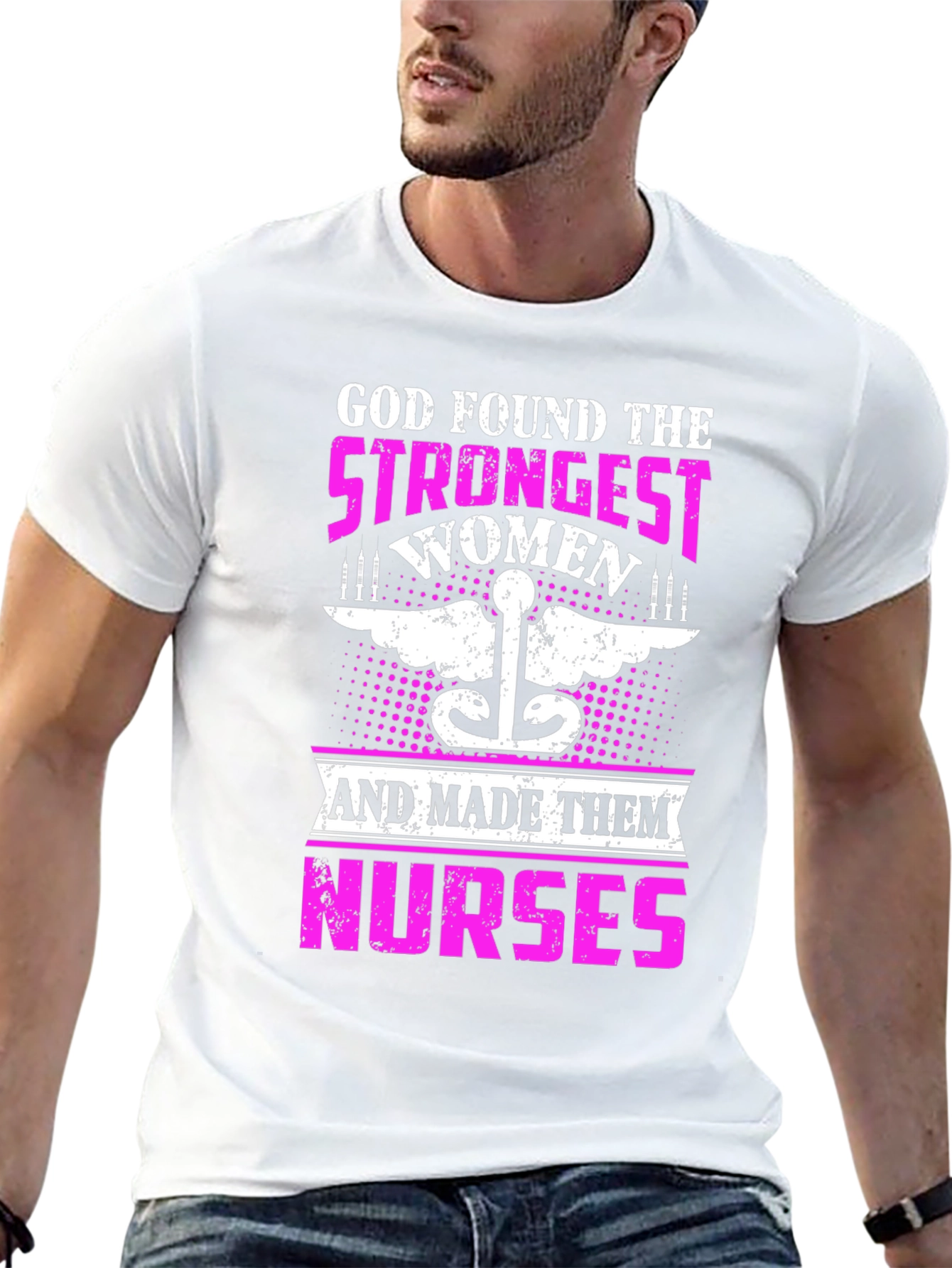 Strongest Women Nurses Graphic T-Shirt