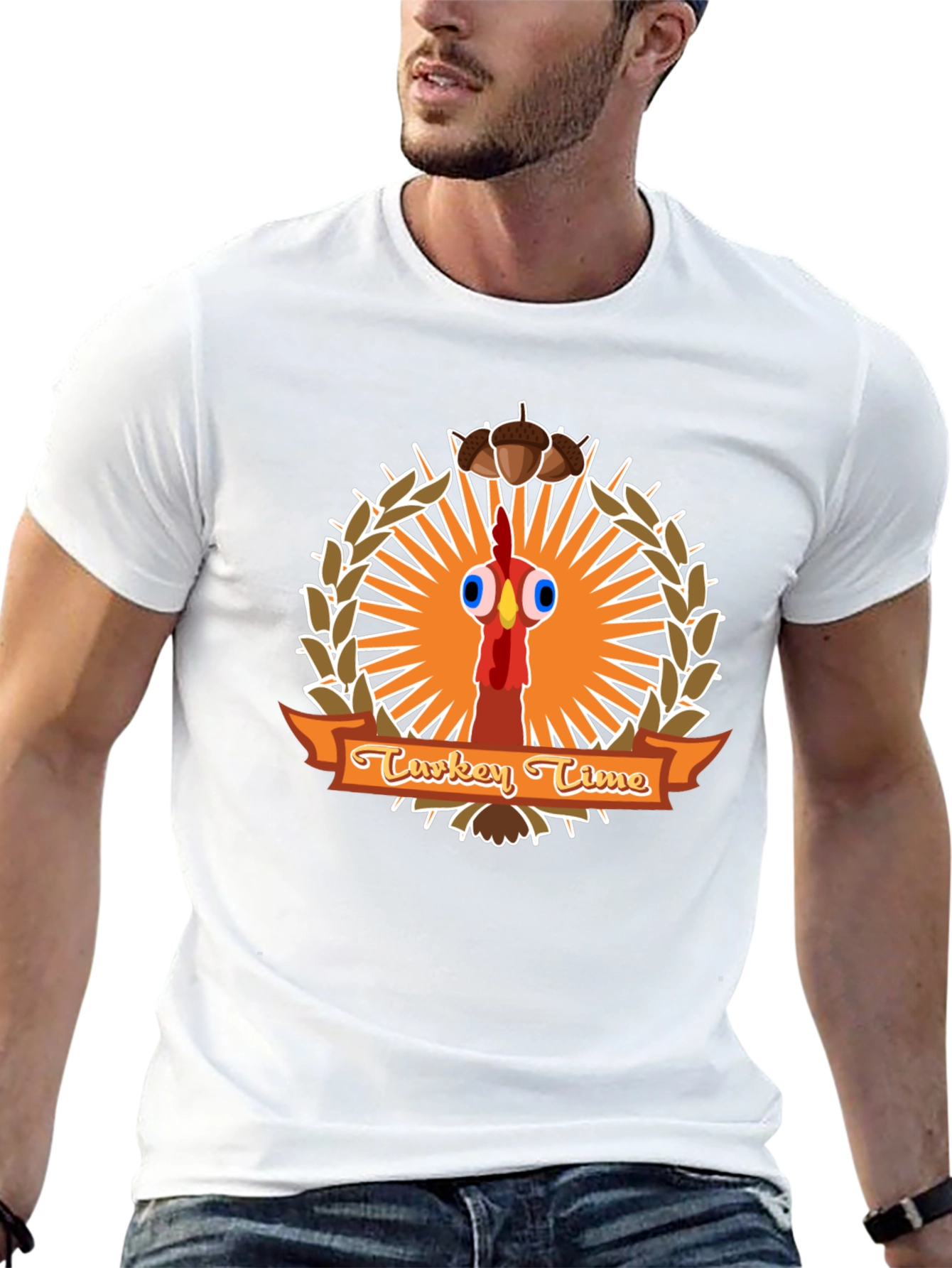 Turkey Time T-Shirt Funny Thanksgiving Tee