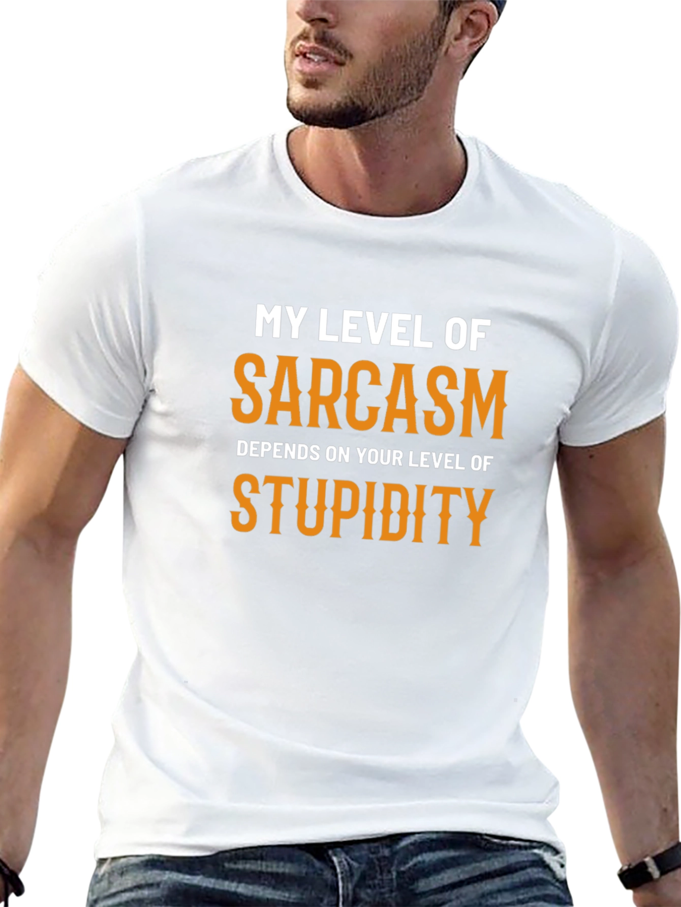 Sarcastic Graphic Tee - My Level of Sarcasm