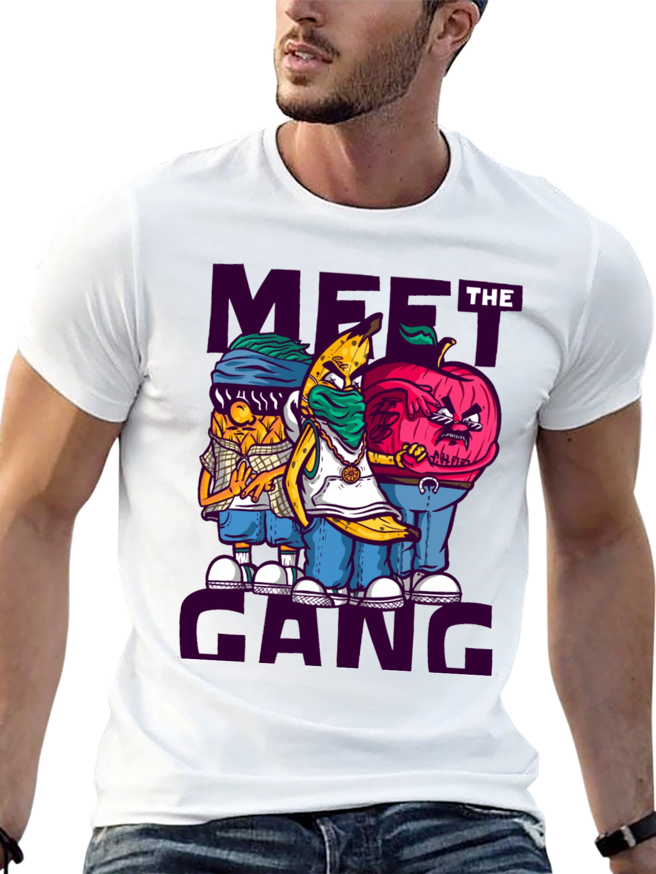 Meet the Gang T-Shirt - Urban Fruit Cartoon Tee