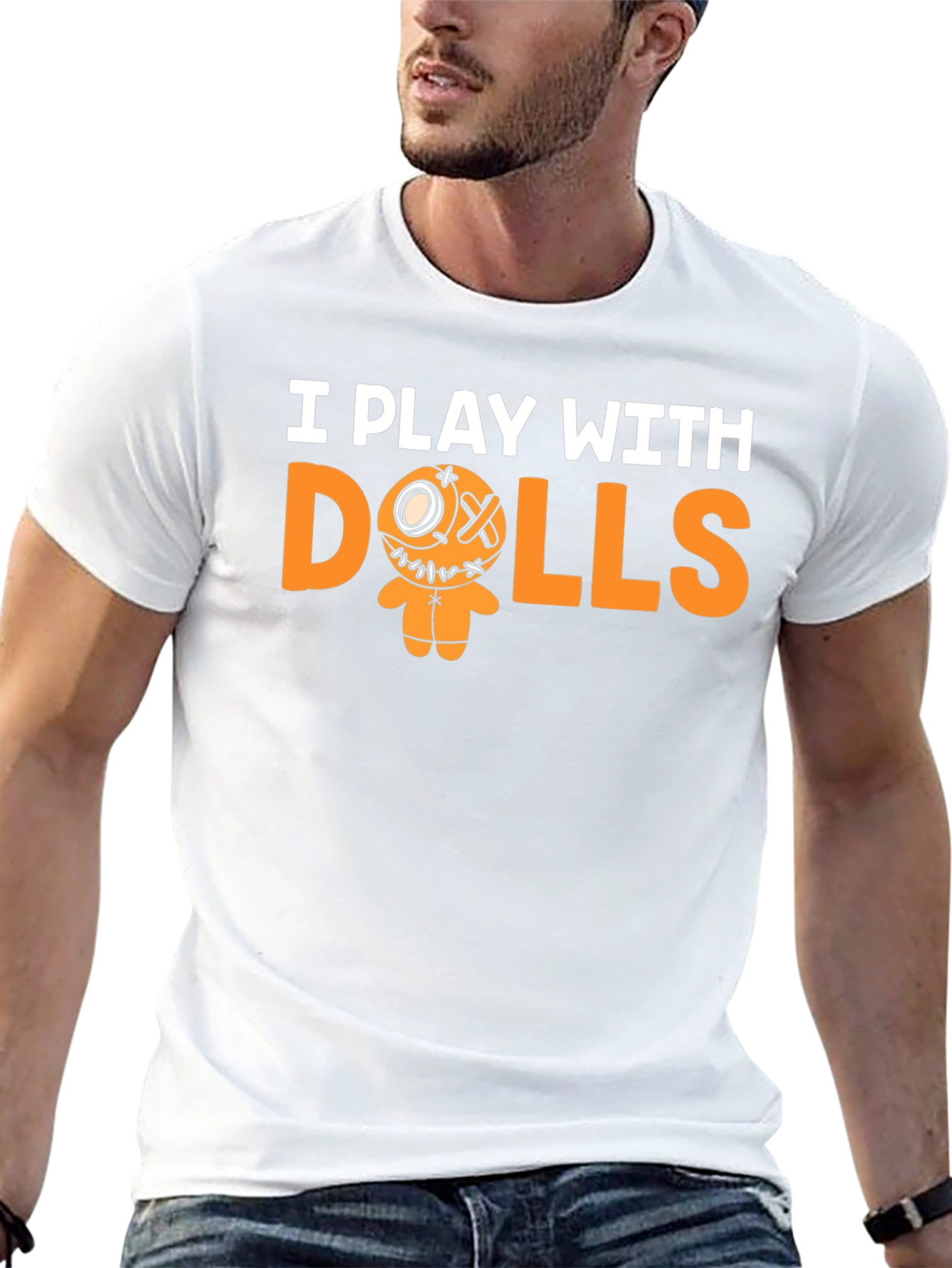 I Play With Dolls Graphic T-Shirt - Black