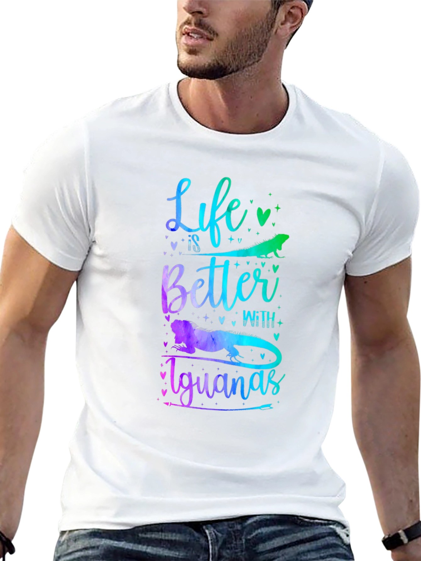 Life is Better With Iguanas Graphic T-Shirt